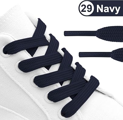 Flat Athletic Shoelaces YJRVFINE Thick Shoe Laces Strings for Trainers [1 Pair]
