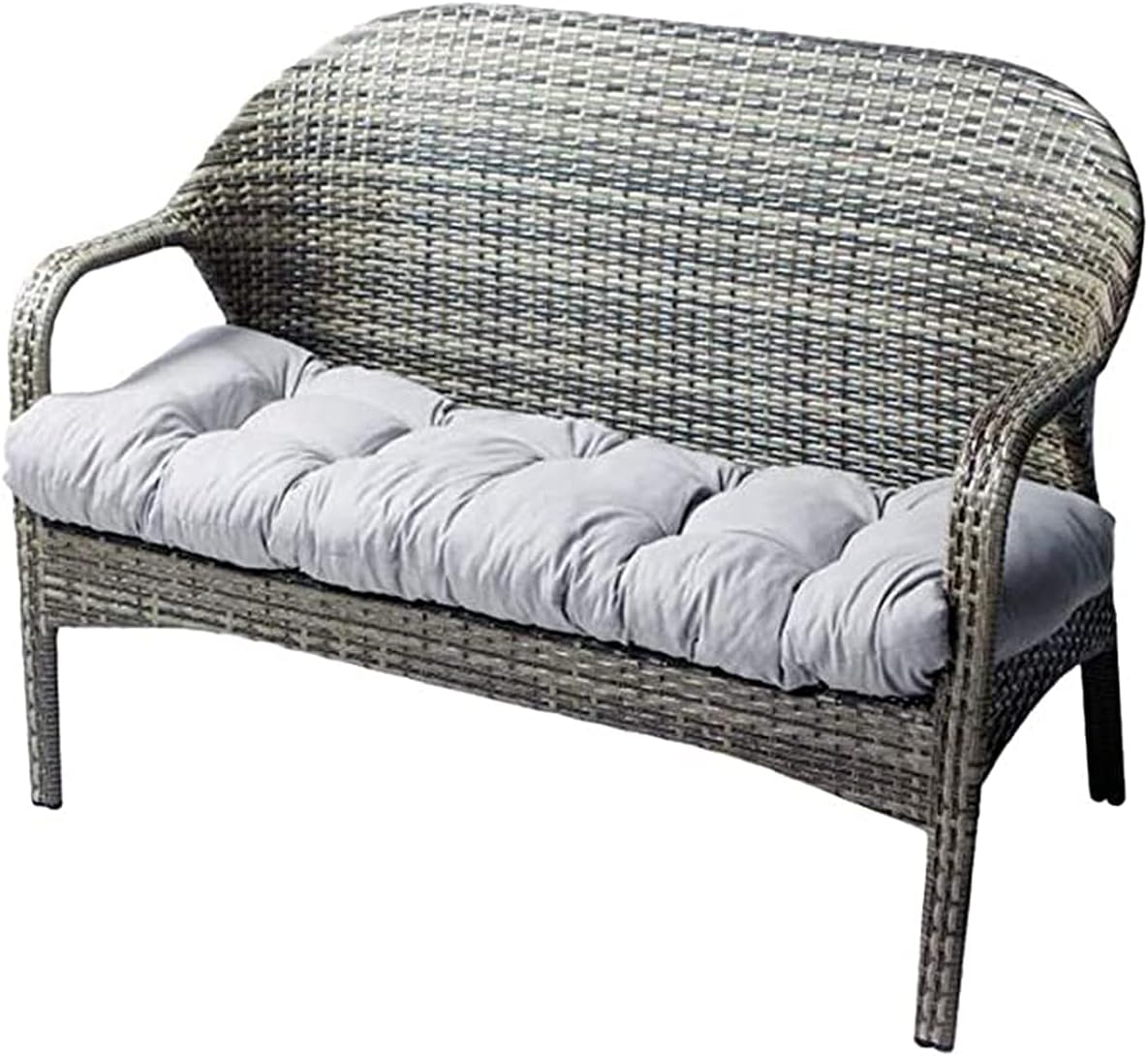 ZHOUZHOU Garden Patio Bench Cushion, Indoor/Outdoor Soft Thick Swing Chair Replacement Seat Pads, Chair Cushion Pillow for Metal Wooden Furniture Bench 71"x20",Gray