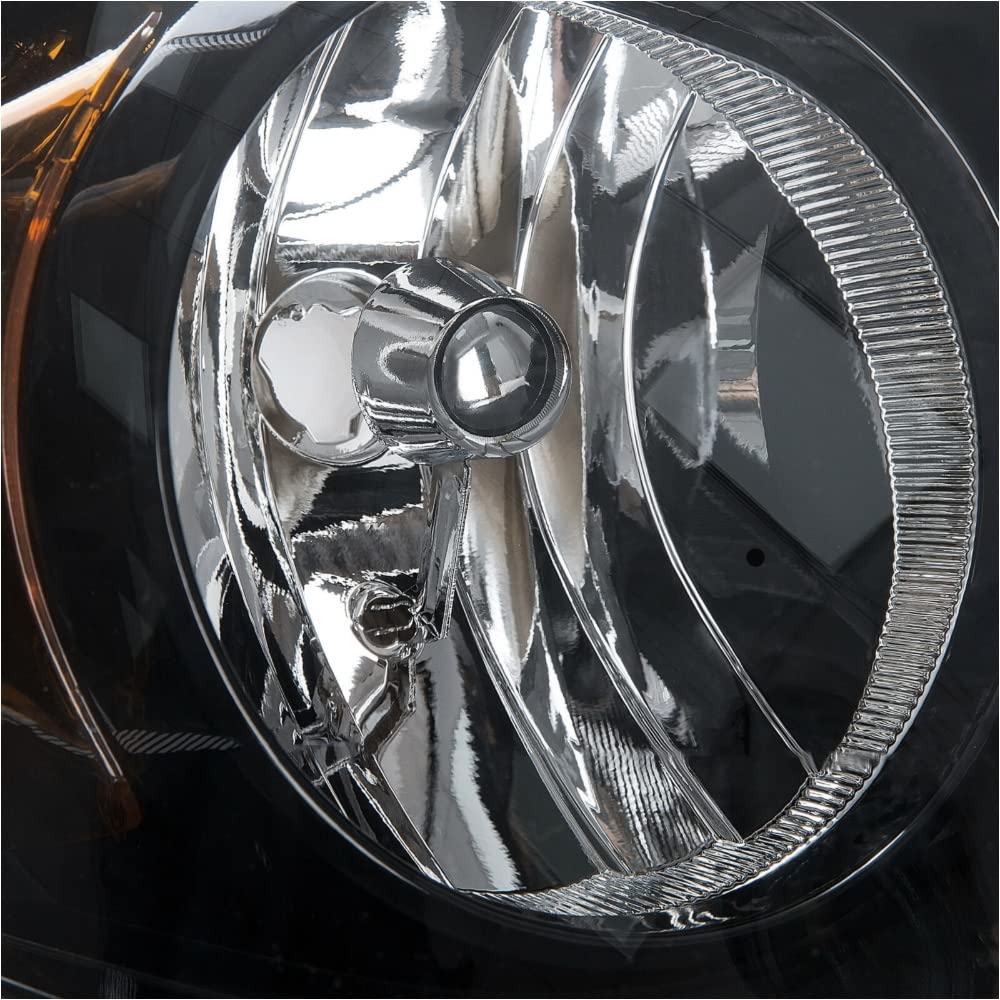 Amazon.com: WKK Headlight Right Side Plastic Clear Lens Black 