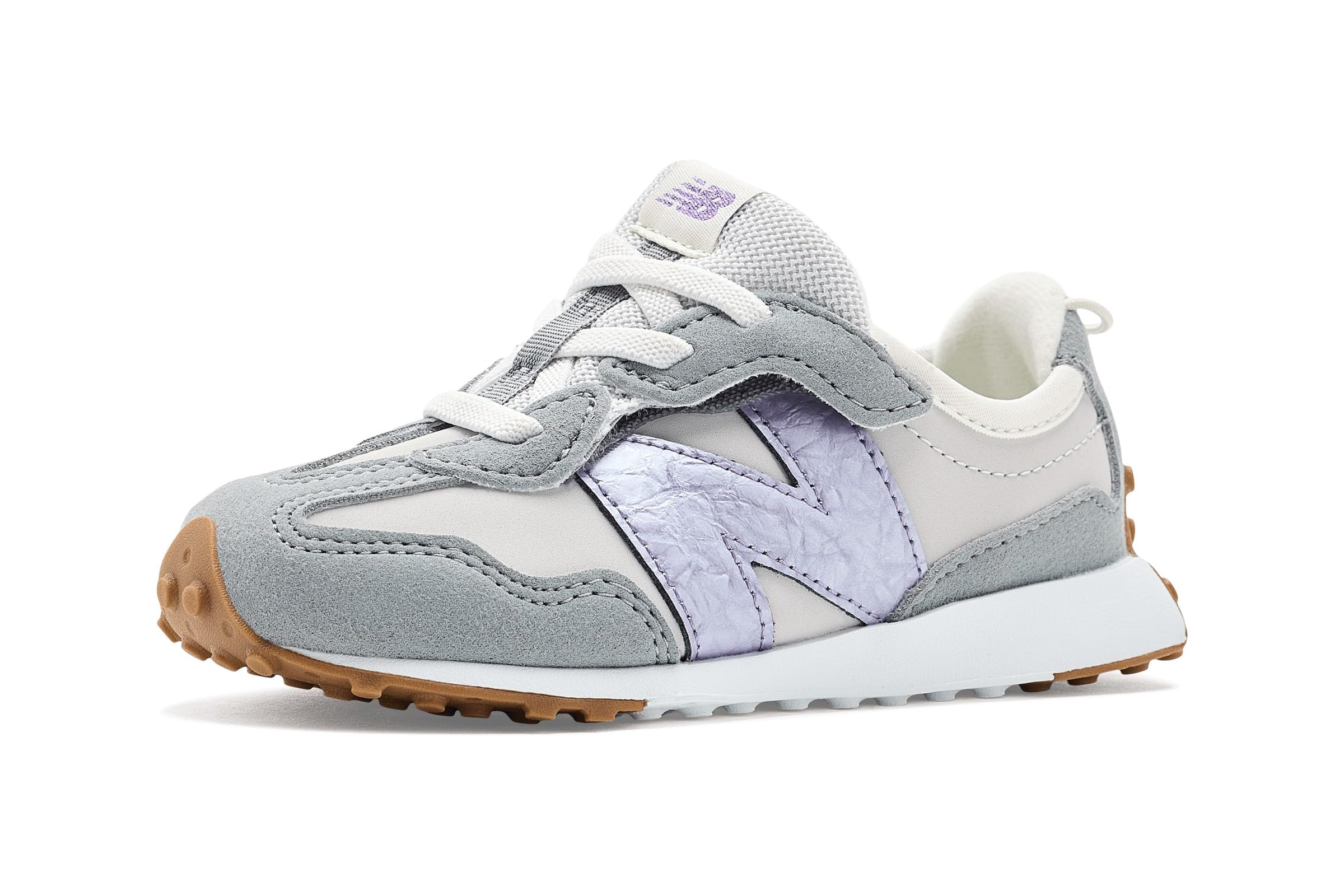 New Balance Kids 327 New-B (Infant/Toddler) grey matter/candied violet