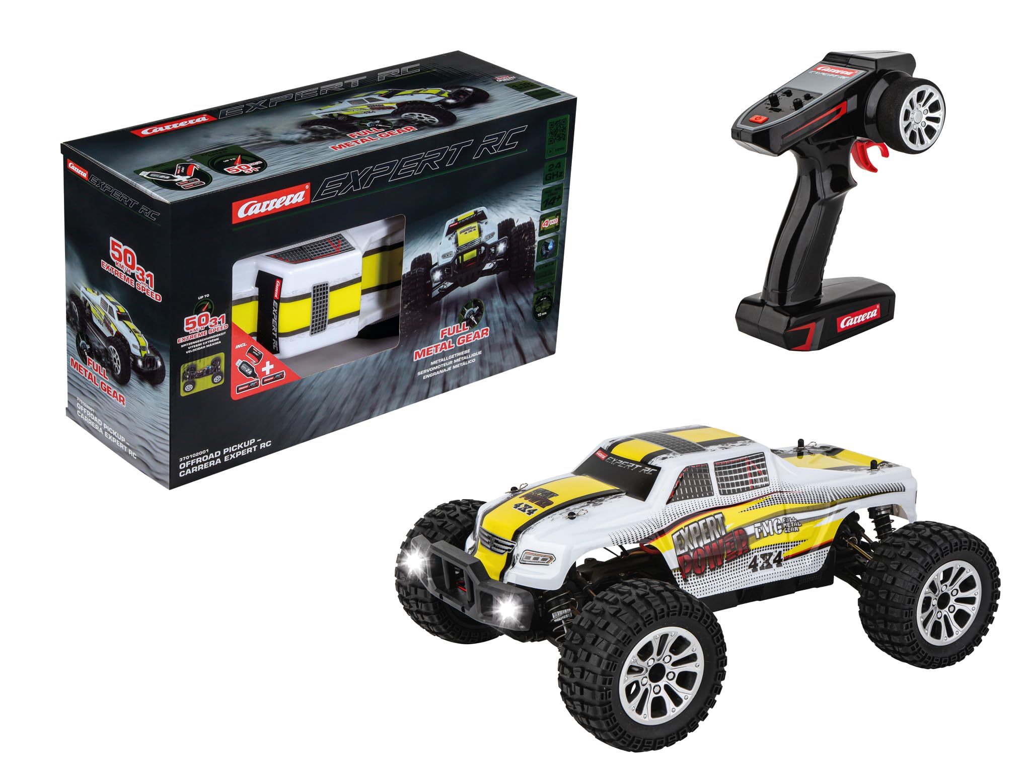 Carrera RC Ford F-150 Raptor I For Children & Adults, Boys & Girls I Original Licence I Robust Construction for Uneven Terrain I Durable LiFePo4 Battery I For Real RC Enthusiasts