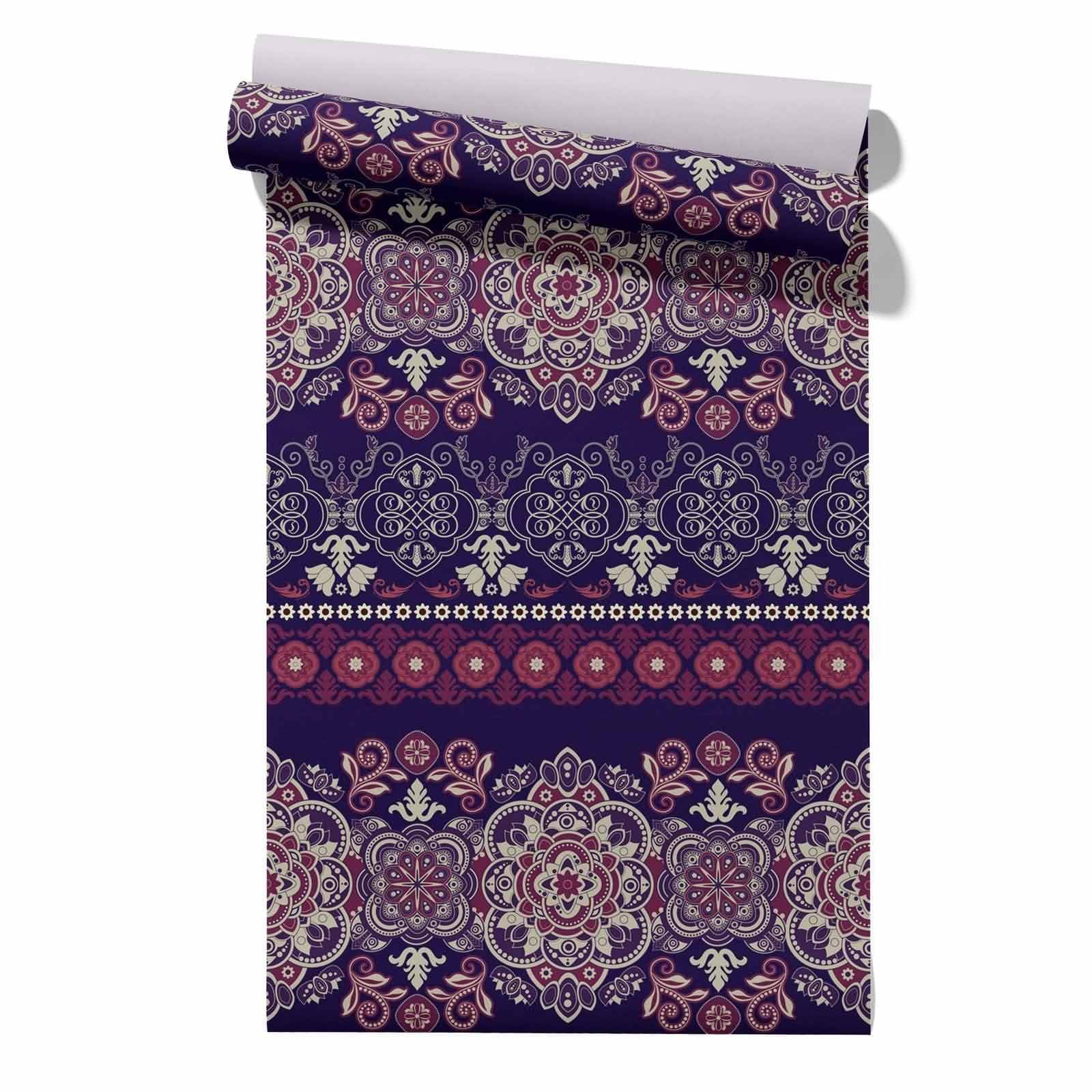 Cevan Style 1 Bedroom Wallpaper Textured Lining Ethnic Patterns Retro Japanese Non Slip Drawer Liner Roll Furniture Protection Waterproof Wallpaper 45X300cm