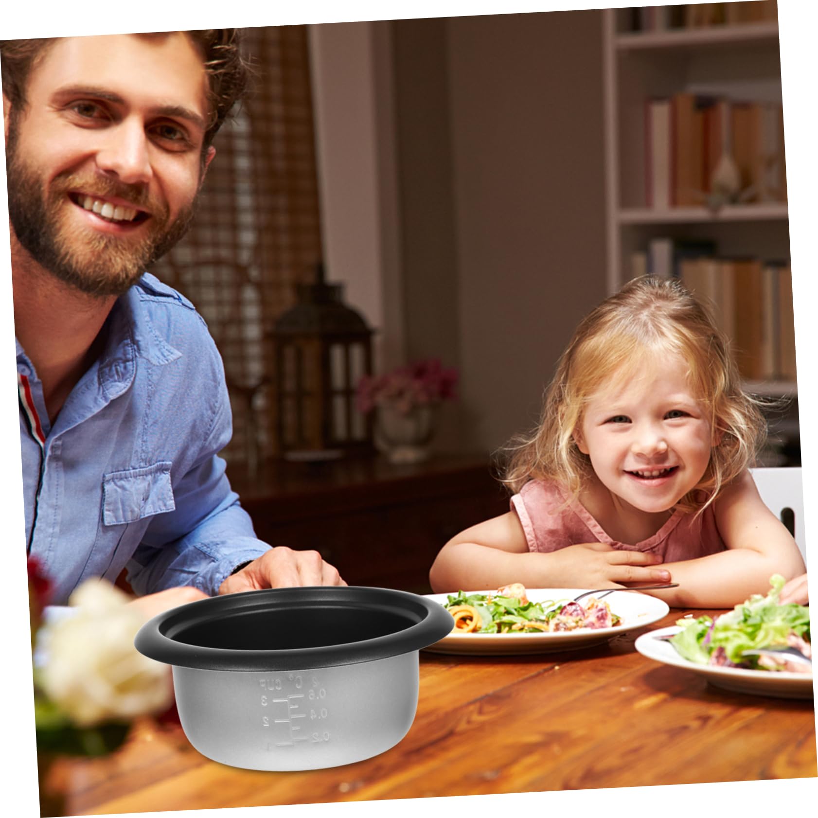 Mikikit Pentola Interna Per Cuociriso 350 W, Antiaderente, Design Semplice e Resistente, Per Cottura Di Riso e Zuppe a Casa e Cucina Professionale