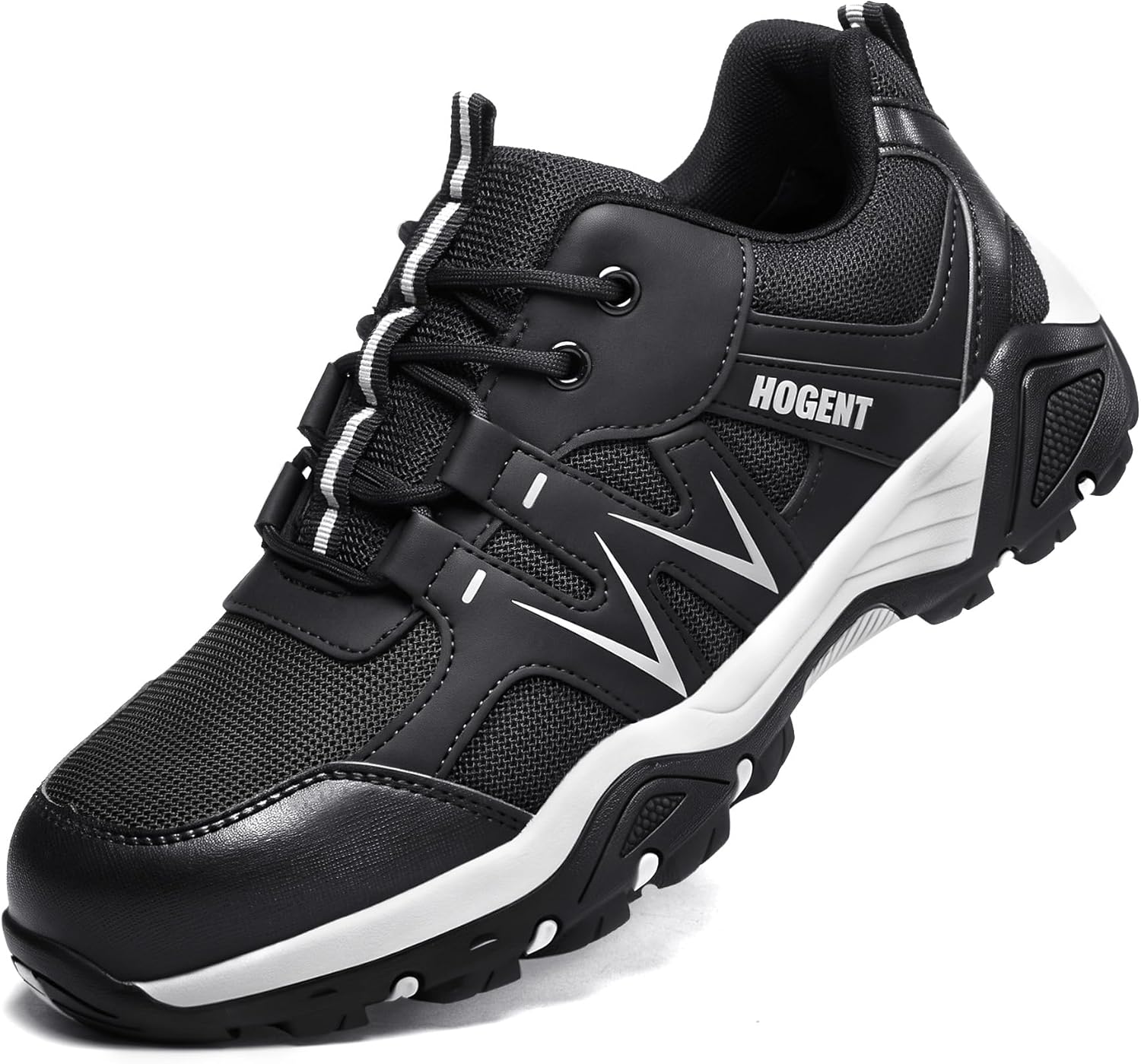 Hogent Steel Toe Shoes for Men Lightweight Comfortable Non Slip Work Shoes Women Puncture Proof Safety Sneakers for Industrial Construction & Daily Life
