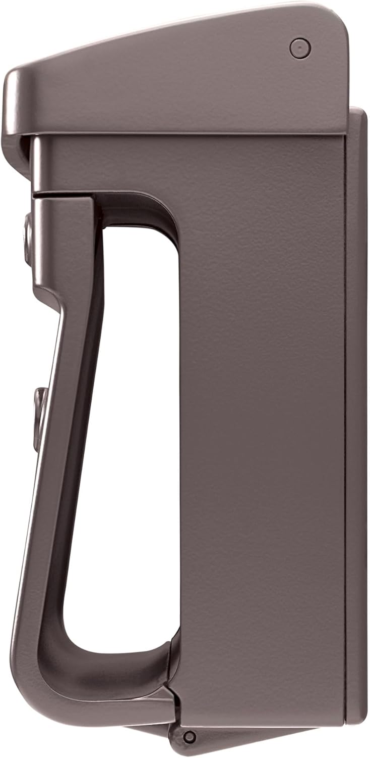 Burg-WÄCHTER Bremen 885 BR Letter Box with Newspaper Compartment Without Name Plate, Plastic, Insert Format DIN C4, 2 Keys, Brown (Similar to RAL 8019)