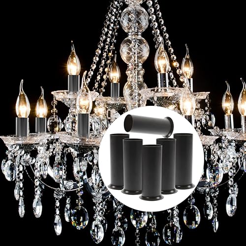Miniatura 7 de Fundas para candelabros, fundas para velas, fundas de metal de 3 pulgadas de alto, bases de candelabro, aptas para candelabros, 6 candelabros de