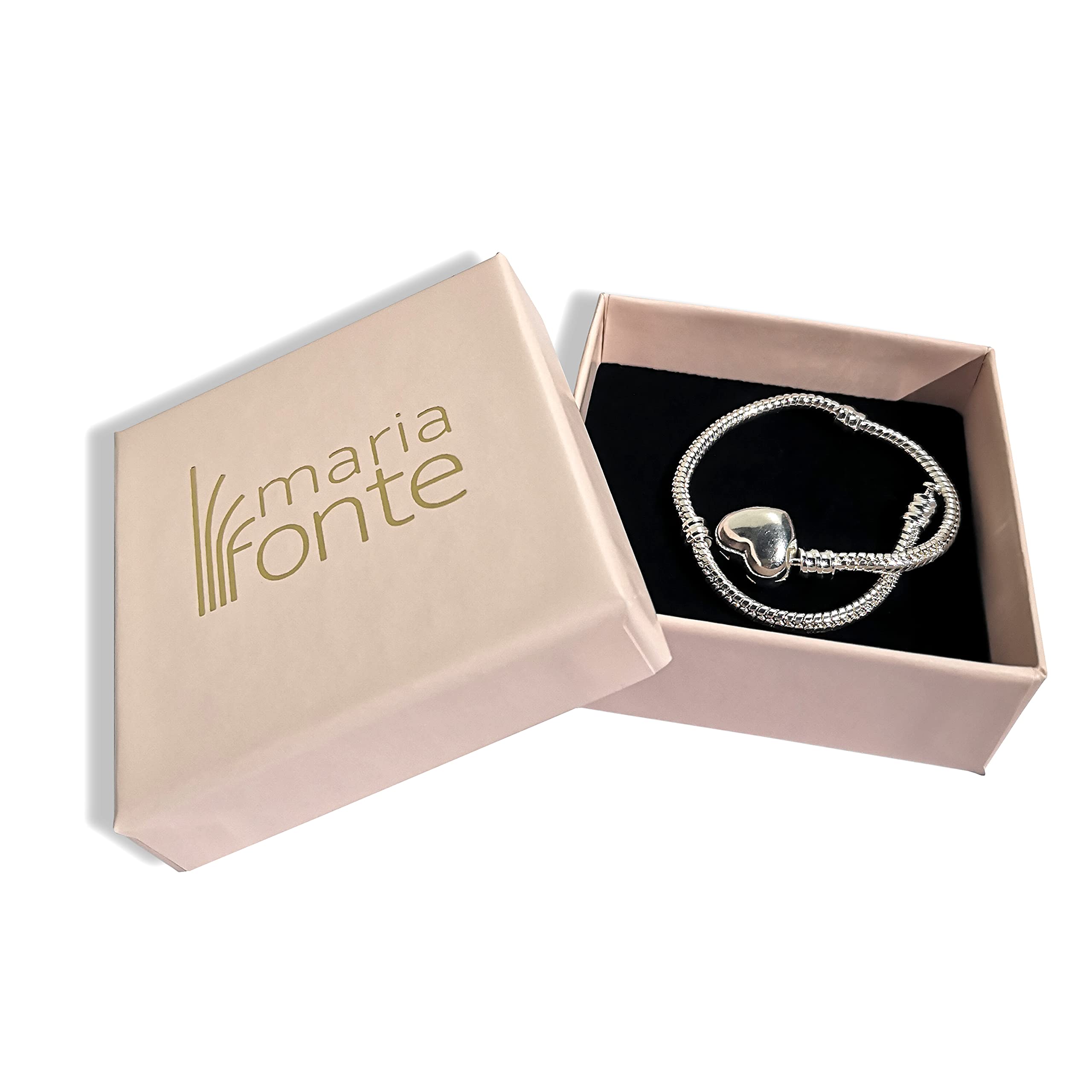 Bracciale New 2025 Love Clip Cuore Morbido Cuoricino Donna Originale Simil Snake Pendente Ciondoli Base Bambina Braccialetti Fermo Charm Catena Argento Gancio Chiusura Scatola Rosa Bead