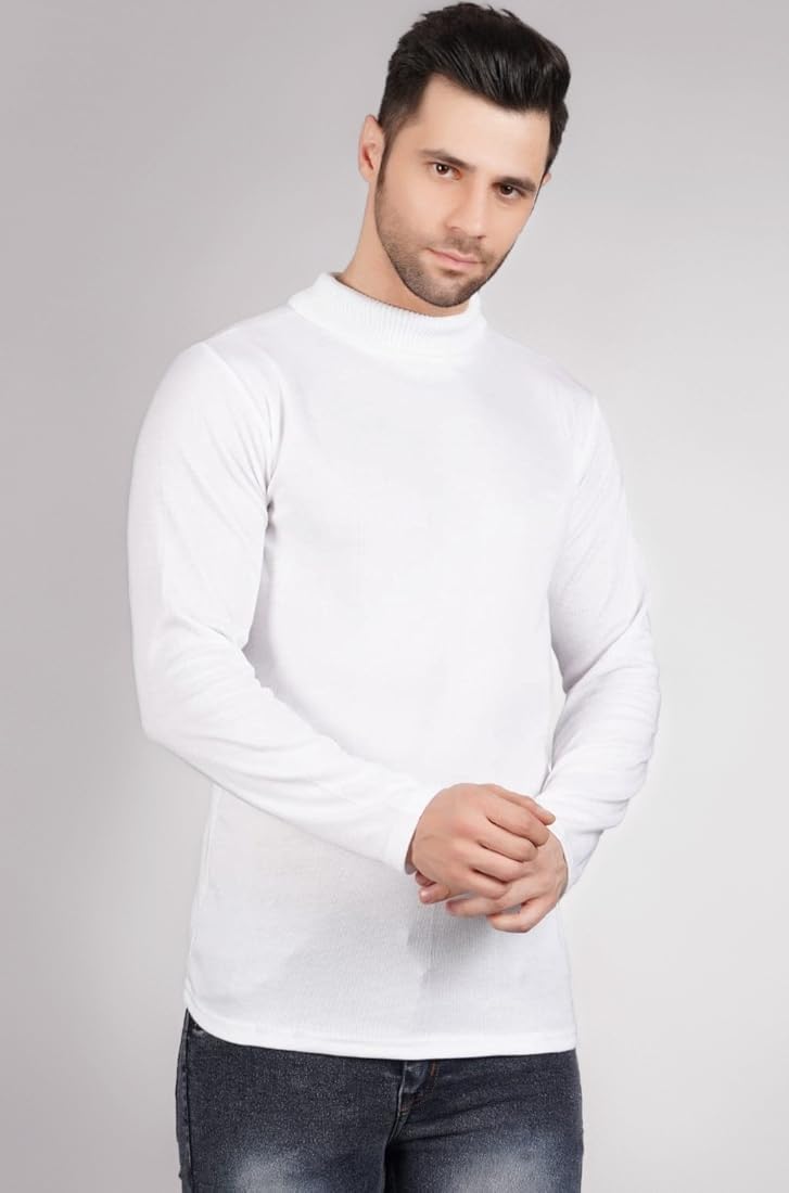 RUFFJO モックネックシャツ M ホワイト RUFFJO モックネックシャツ M ホワイト RUFFJO モックネックシャツ M