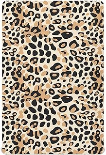 Modern Leopard Print Crib Sheet for Boys Girls Stretch Baby Toddler Crib Fitted Sheets Soft Baby Mattress Cover Bed Sheet for Unisex Newborn Crib Mattress S
