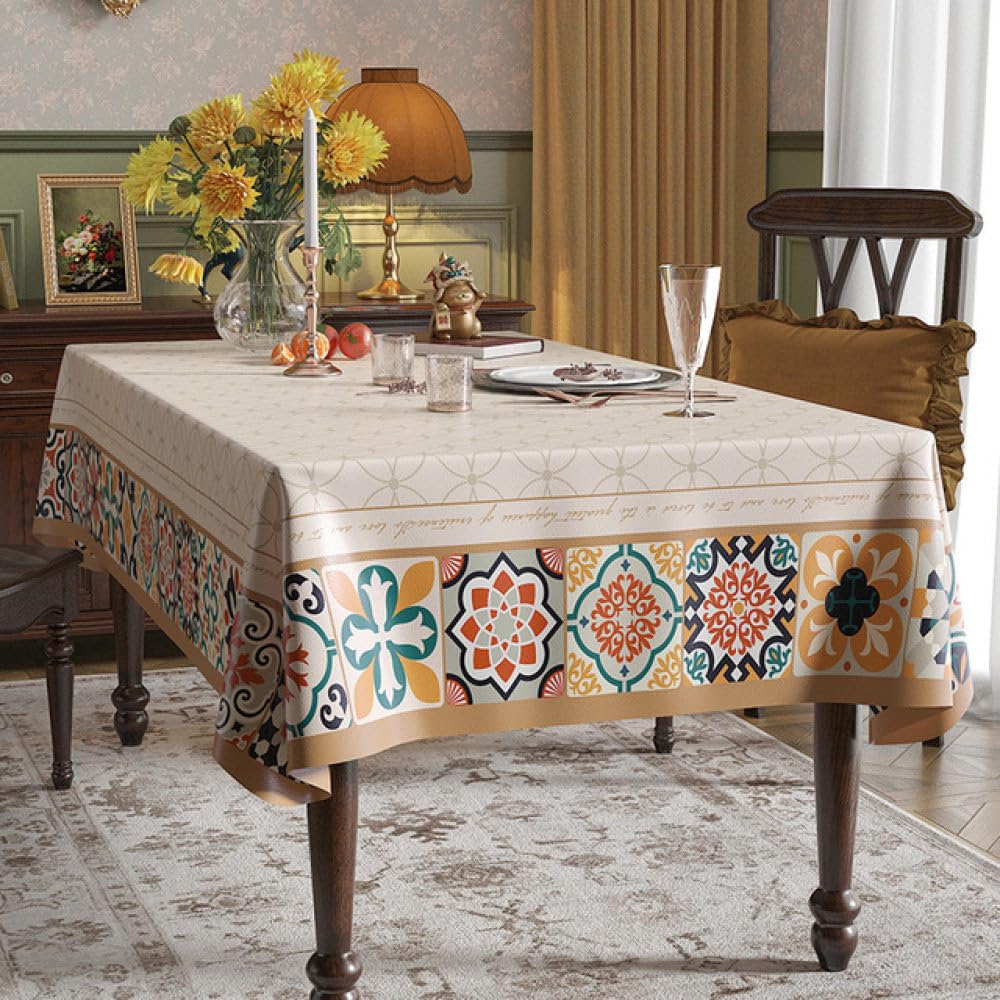 Nappe de table à manger lavable pour protéger des taches pendant les vacances