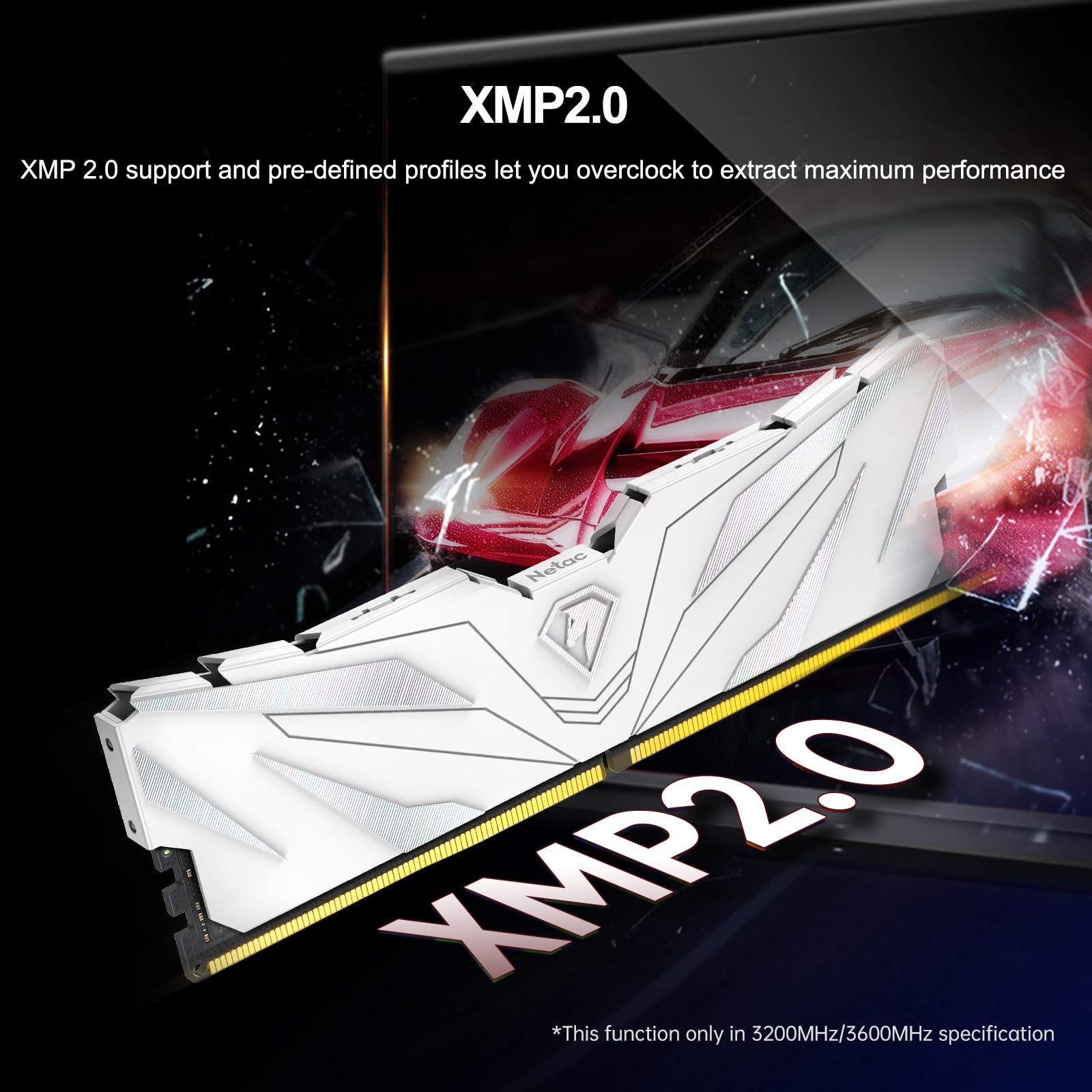 Netac DDR4 DRAM 32GB Kit (2x16GB) 3200MHz XMP 2.0 Dual Channel RAM