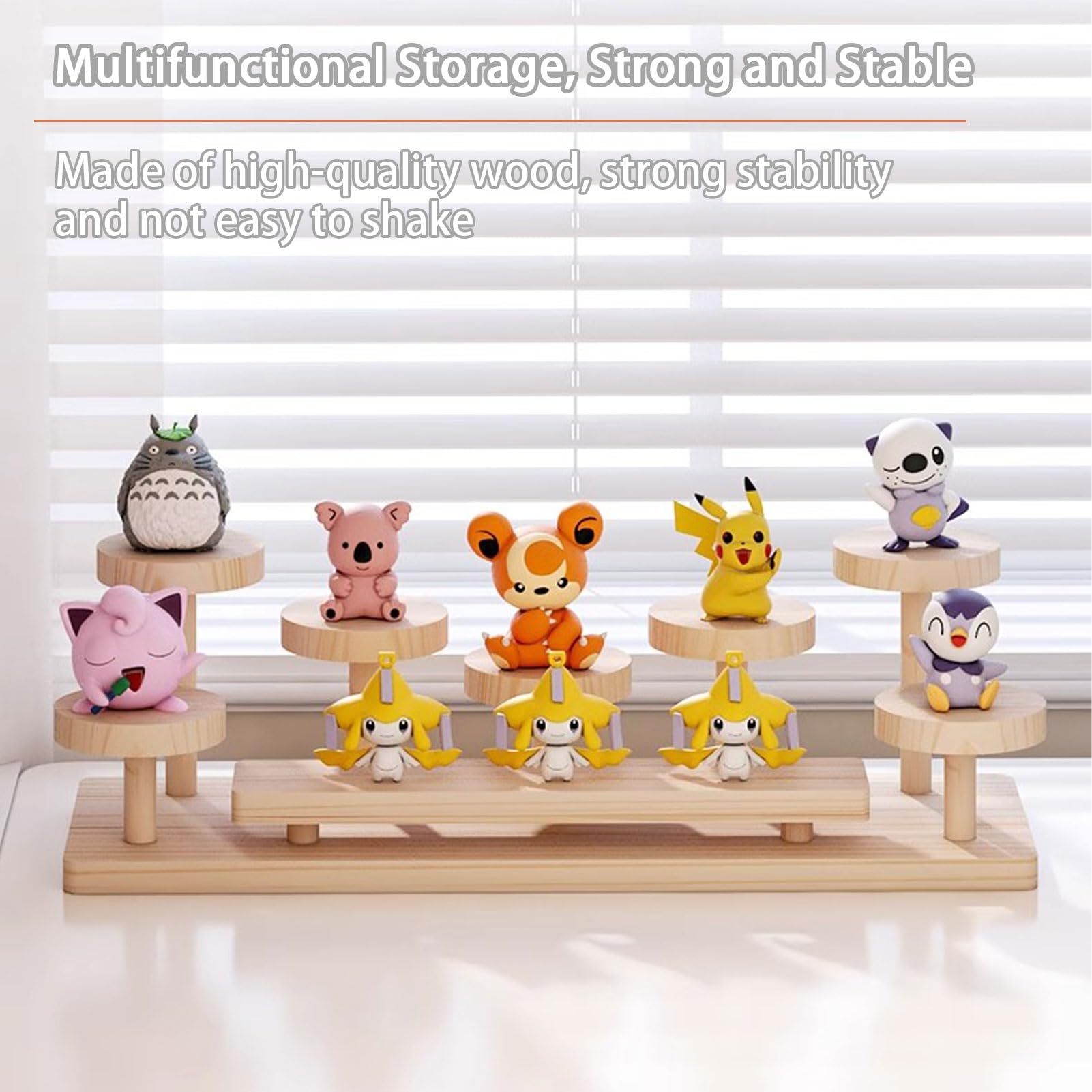 Hölzerne Parfüm Display Ständer 2 Tierkosmetische Organizer Regal für Sammlerstücke Figuren Make -up Hautpflege Home Office L