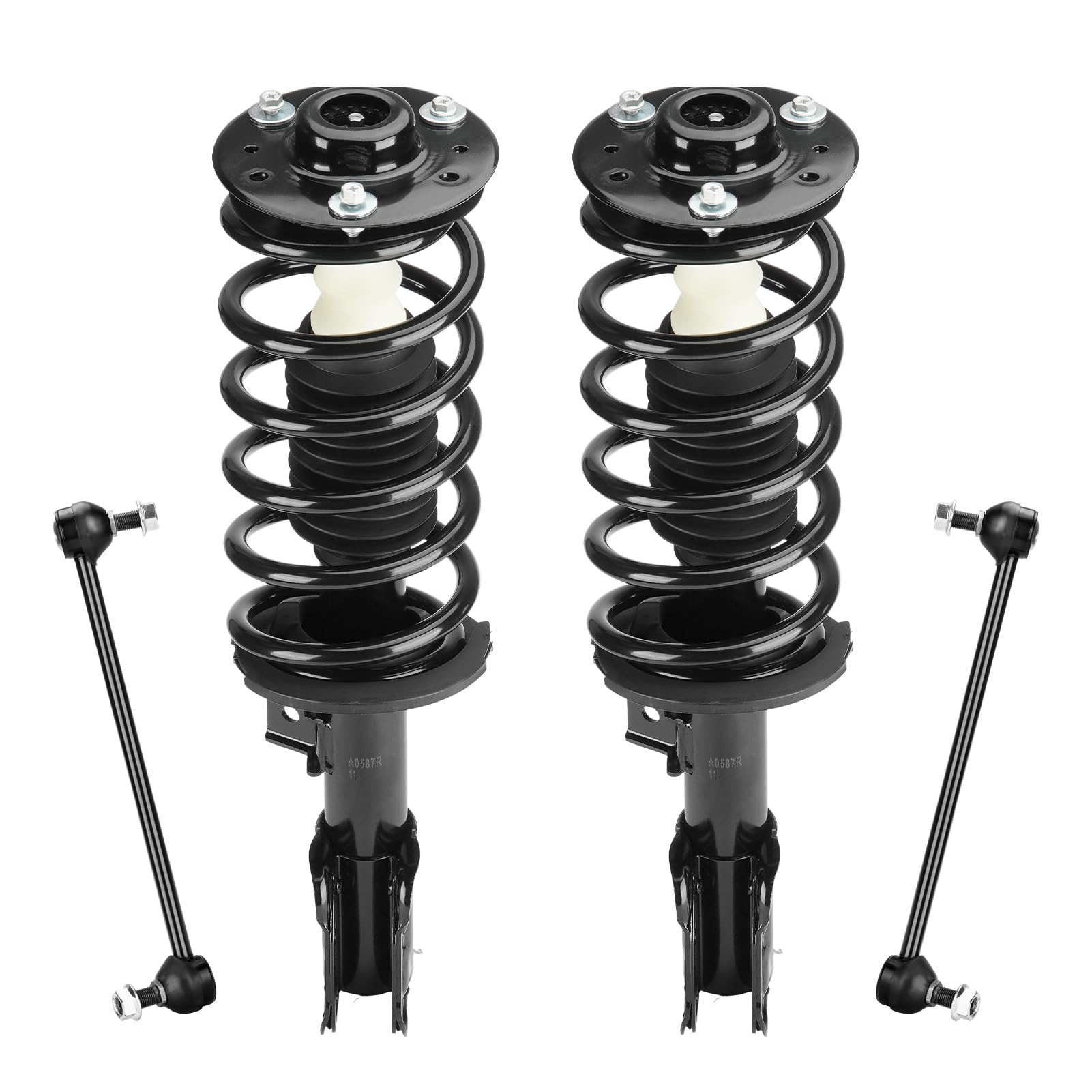 Photo 1 of Front Struts Assembly & Sway Bar Links for 2010-2017 Chevy Equinox GMC Terrain, 12-13 Captiva Sport, Saturn Vue Pontiac Torrent 3.6L Suzuki XL-7, Shock Except 19" Wheels Replace 172526 172527