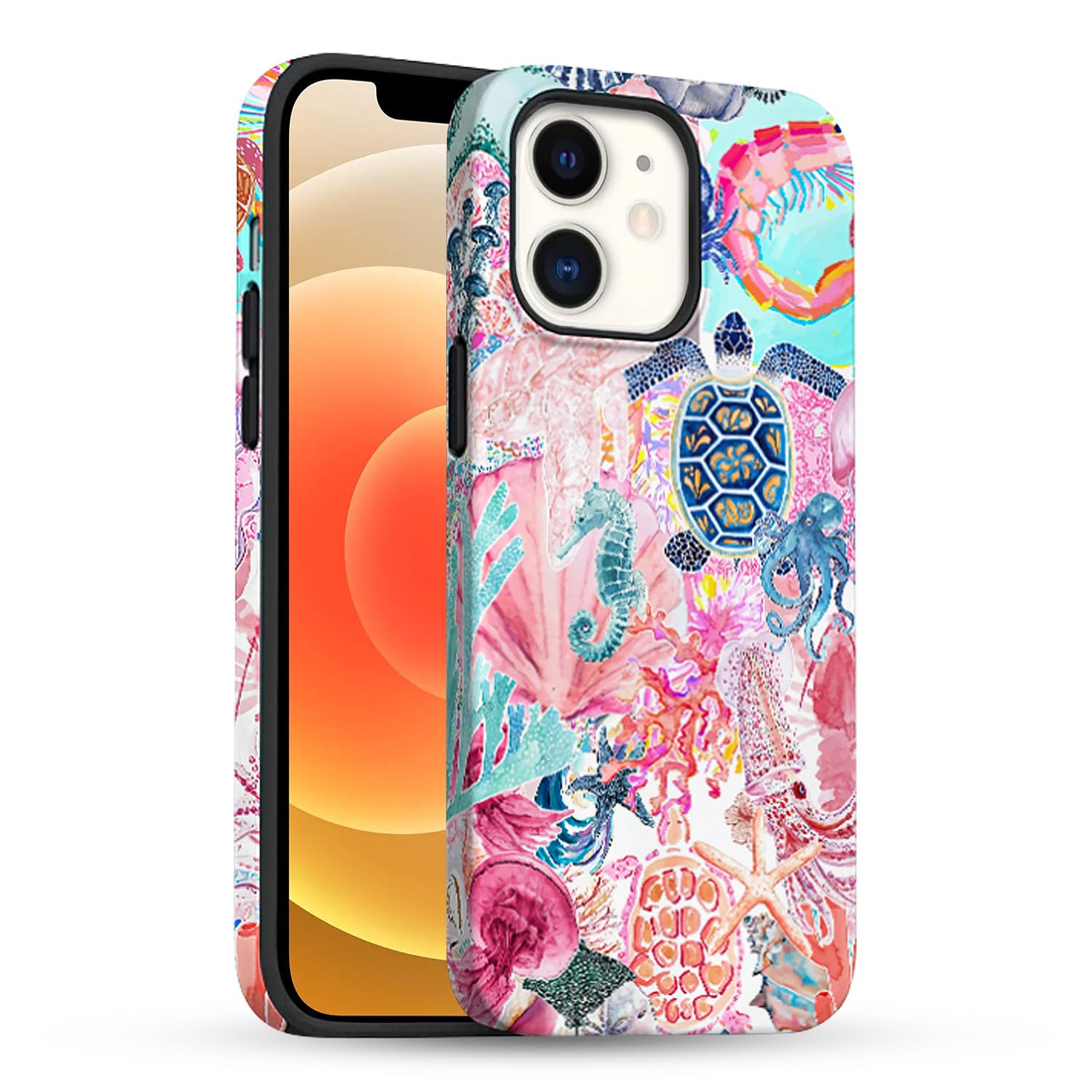 Handyhülle Für IPhone 11 – 2-lagig, Blumen-Muster, Stoßfest, Kratzfest, Mit Kameraschutz