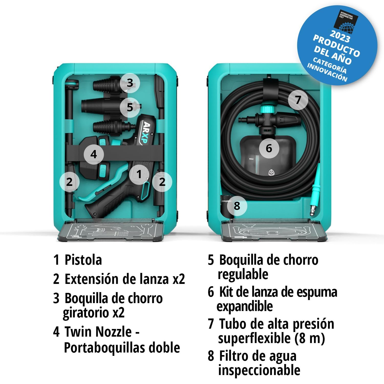 ARXP Hidrolimpiadora de Alta Presión BOX5 160DTS compact (2700 W, 160 bar, 850 l/h)