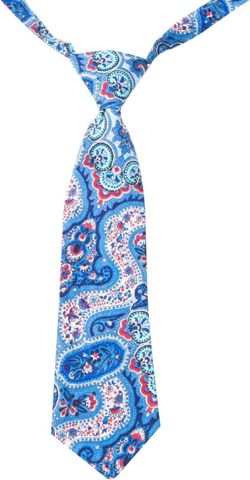 Peppercorn Kids Unisex Baby Exotic Paisley Bow Tie-Mediterranean Blue - Small