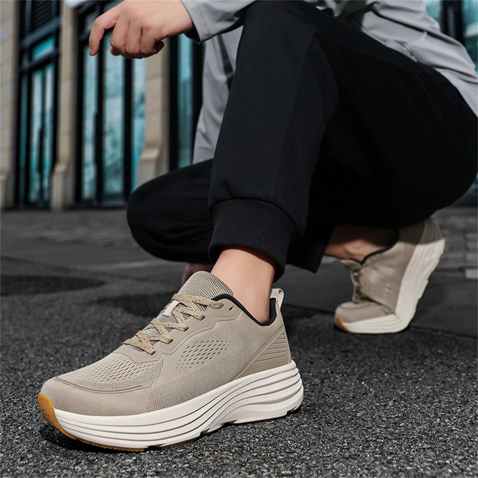 AONETIGER Zapatillas Deportivas Punta Ancha Mujer Transpirable Ligera Antideslizante Calzado Anchos Sneakers Casual Cómodas Running Zapatos para Correr Paseo Gimnasio Oficina Uso Diario Gr.39EU-46EU