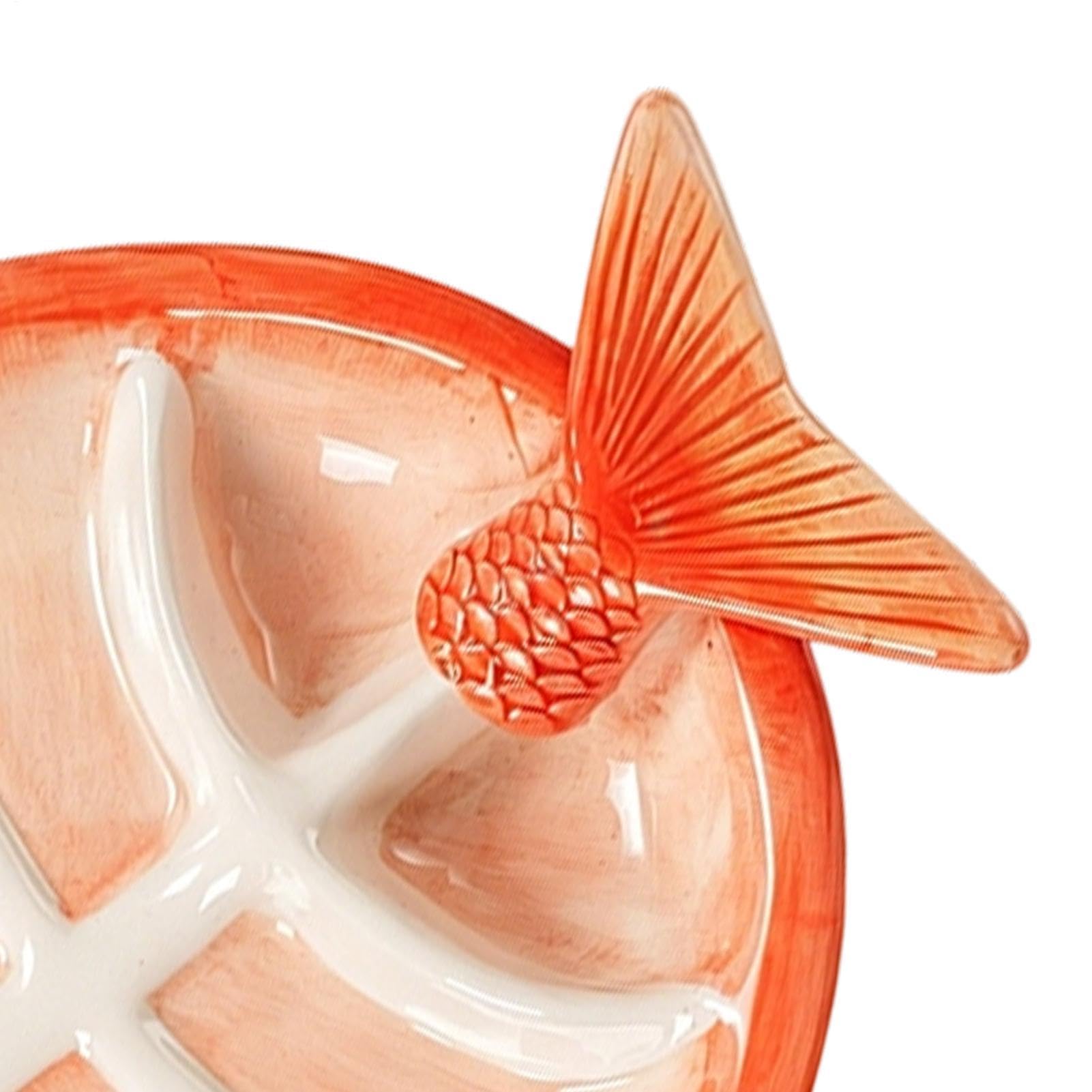 da Sushi Stoviglie in Ceramica Dipinte a Mano a Forma di Pesce | Vassoio da Portata per Dumpling Snack Antipasti Frutta Feste Compleanni Festival Casa Cucina Ristorante Appartamento
