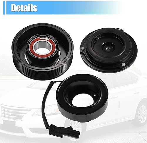 Miniatura 7 de uxcell 1 juego de embrague de compresor de CA reemplazo para DODGE DURANGO 2004-2008 8CYL 5.7L