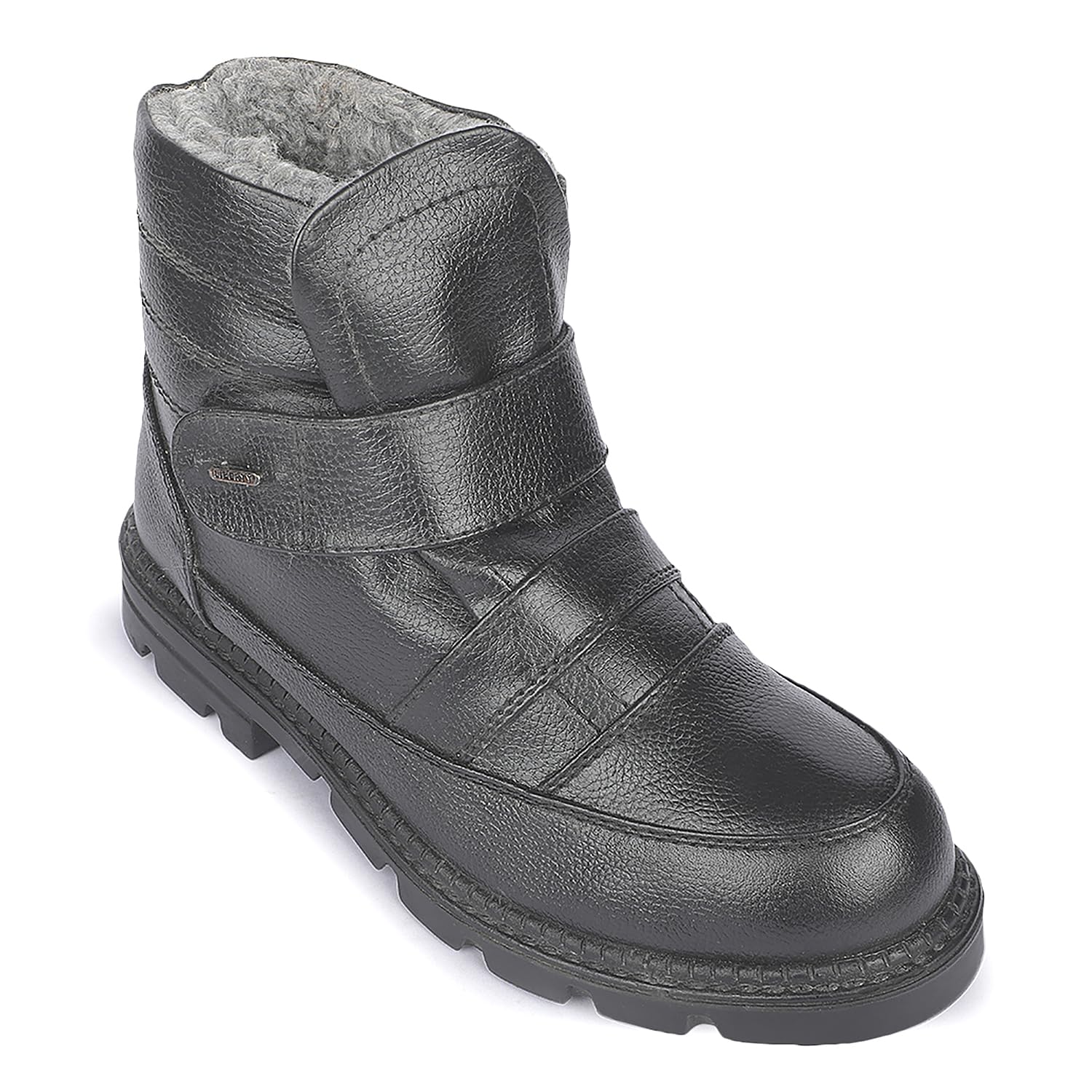 Gliders 7144-10 Black Formal Non Lacing Boots for Men-image-36