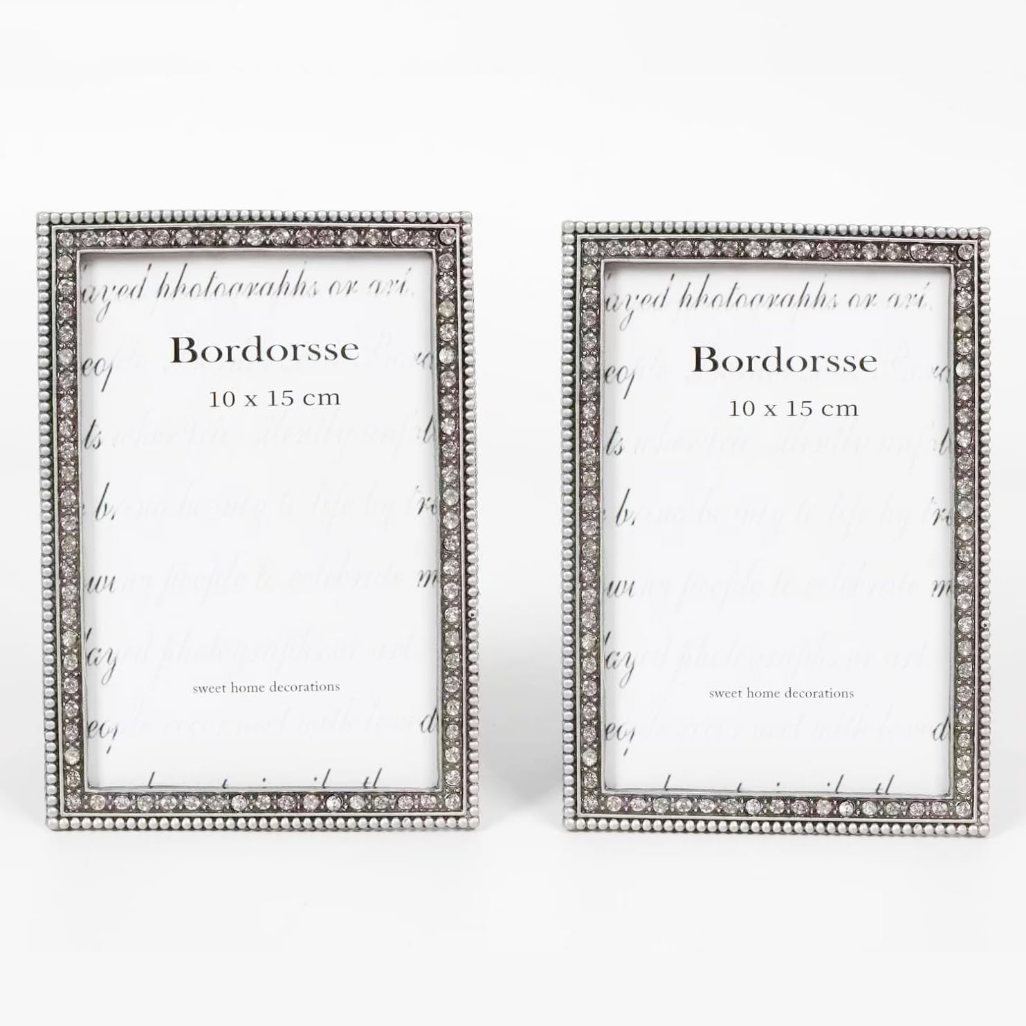 2 Pack Vintage Picture Frame, Display 4 x 6 inch Picture, Rectangle Decorative Antique Photo Frame for Tabletop, Home Décor