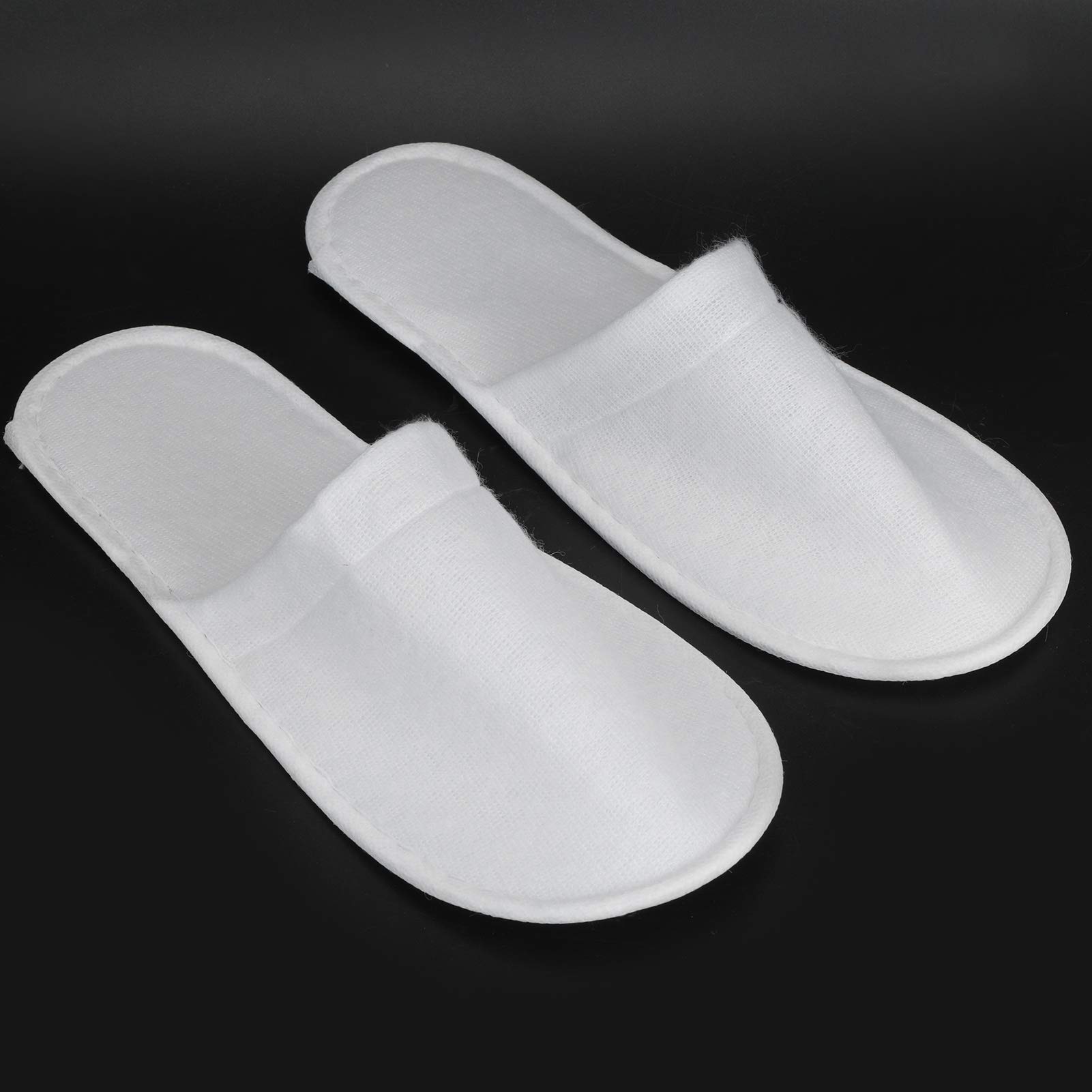 Zapatillas Desechables, Spa Casa Huéspedes al Mayor Transpirables Antideslizantes Estilo Cerrado Unisex Interiores Hotel Viajes Fiestas Suministros Bodas Zapatos Hogar, 50pares (Plush) | Pantuflas desechables antideslizantes suaves para la piel, empaqueta