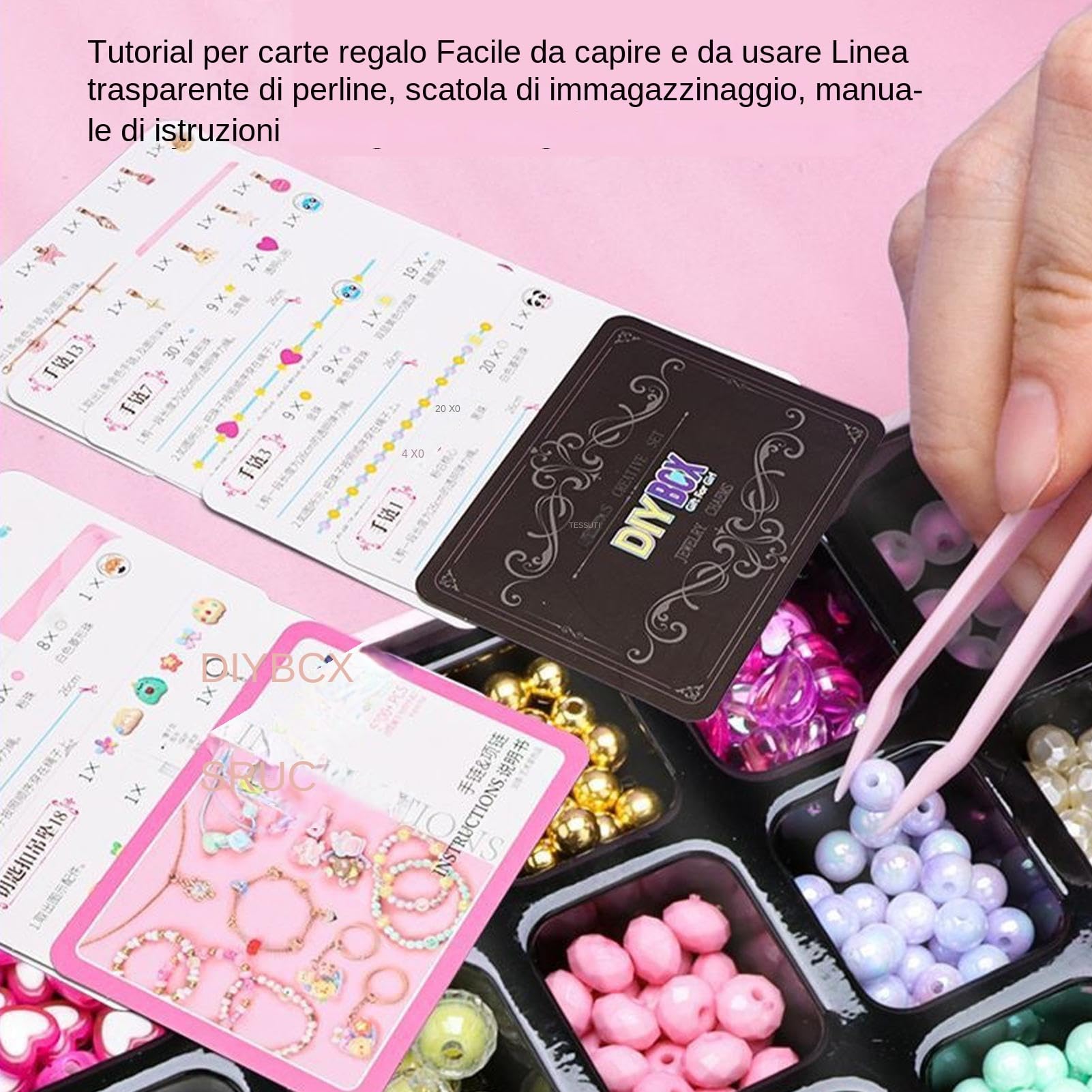 Kit de création de bracelets pour filles Loisir créatif éducatif interactif