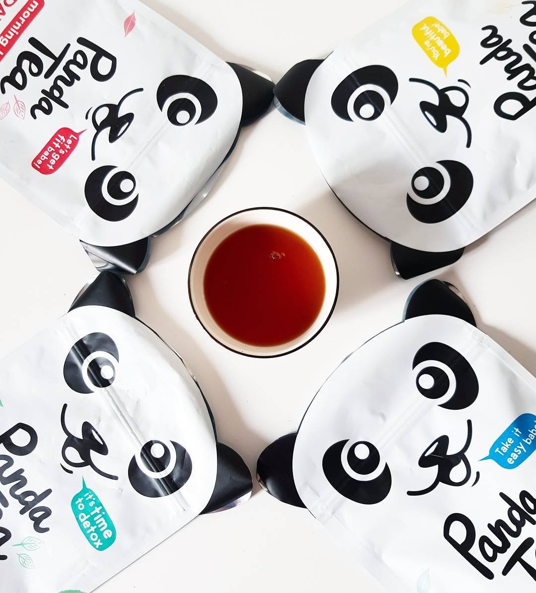 Panda Tea – Té Certificado bio- caja de 4 mezclas (112 bolsas) – reto detox, relajación, belleza, Biológico