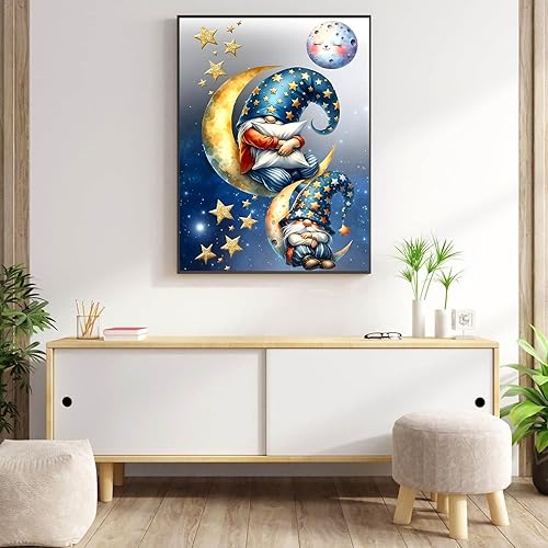 Miniatura 37 de Meothan Kits de pintura de diamantes 5D para adultos, kits de pintura de diamantes de castillo para principiantes, arte de gema de taladro completo