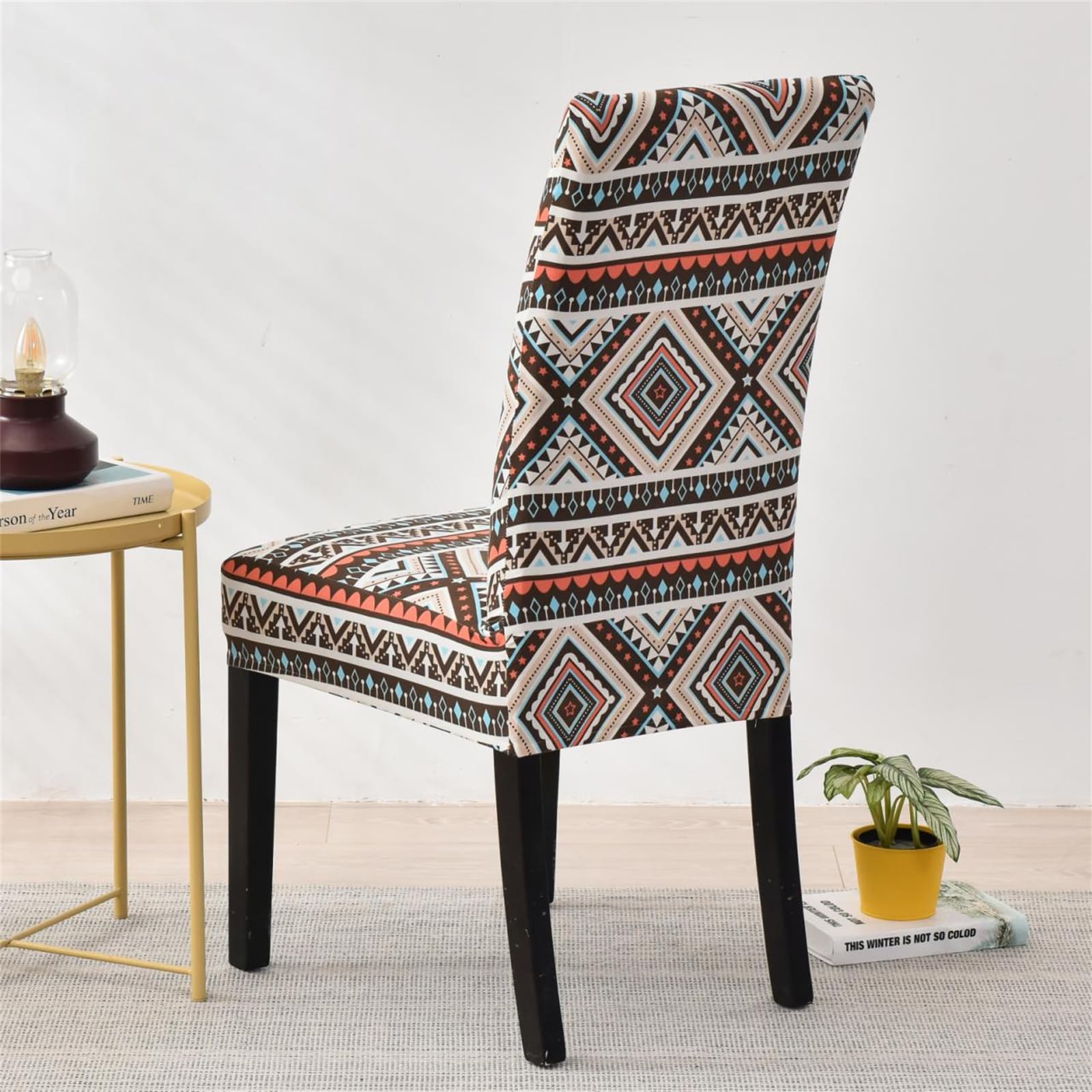 HZDHCLH Chair Covers Set of 4/6 Stretch Modern Chair Slipcovers for Dining Room Kitchen Wedding Party Washable Chair Protector(6pcs,Exotic style) - Image 4