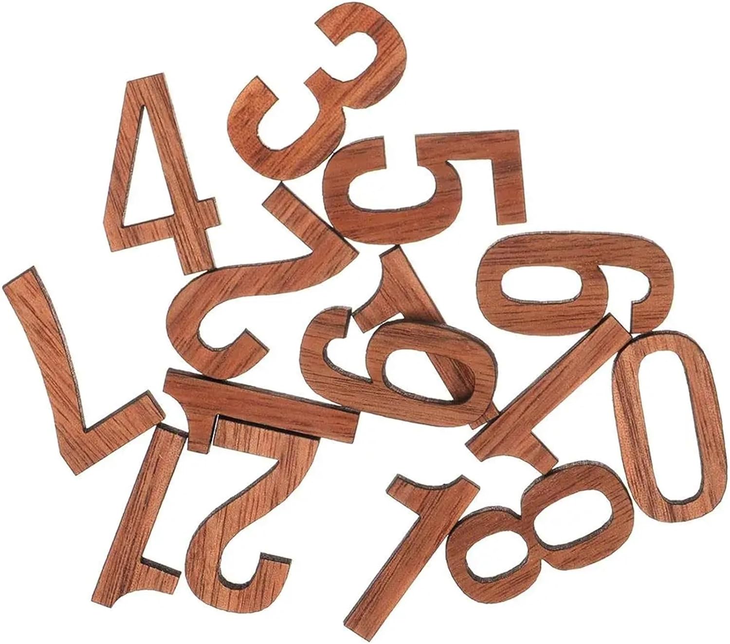 Clock Numbers 3sets Wall Clock Numbers Kit Home Decor Wooden DIY Digital Parts Accessories Movement Repair Replacement Black Walnut Clear for Home Art Decor DIY Replacement Repairing