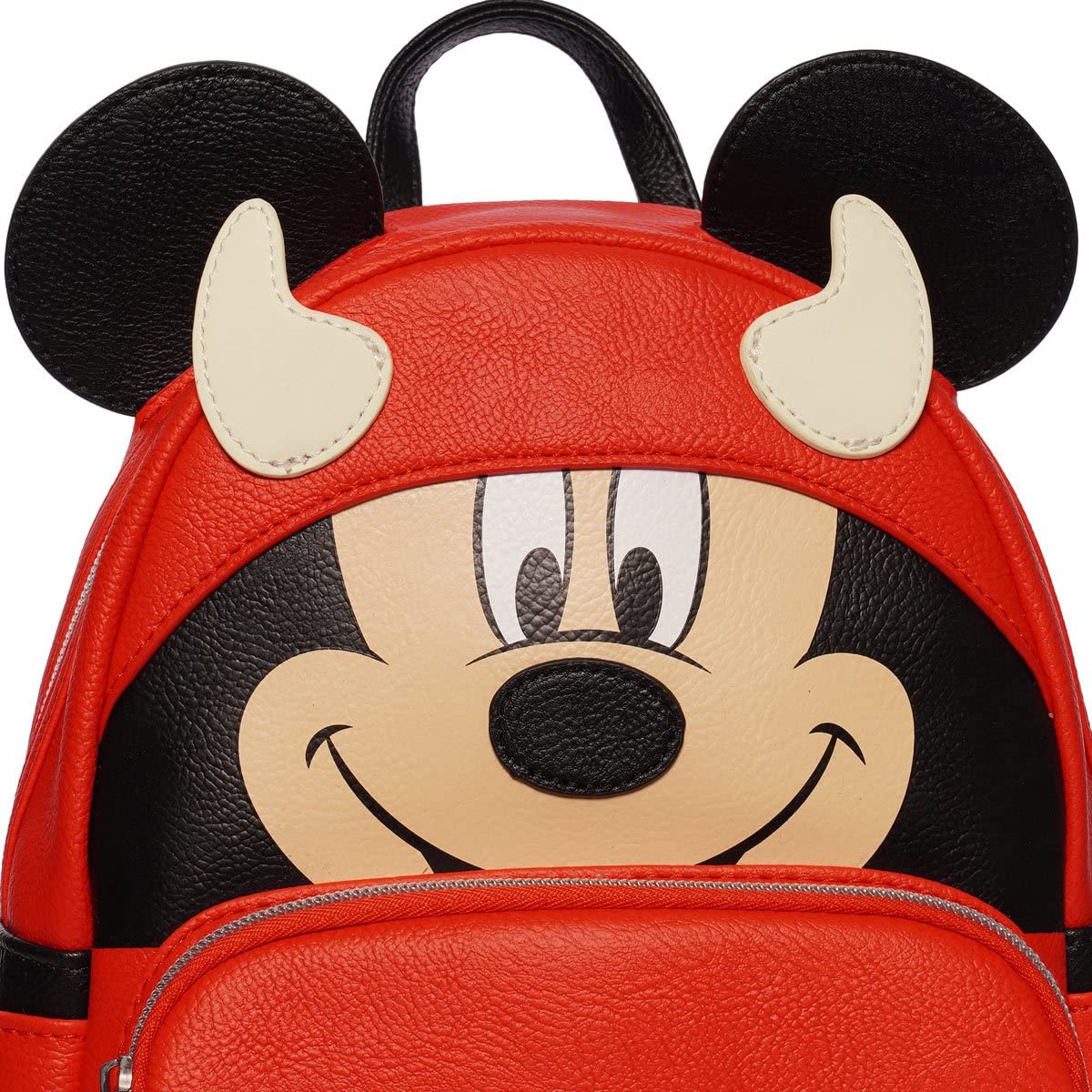 Loungefly Disney Mickey Mouse Devil Mickey Mini Mochila - Entertainment Earth Exclusive, Varios colores, W 9" x H 10" x D 4.5", Loungefly Disney Mickey Mouse Devil Mickey Mini Mochila - Entertainment