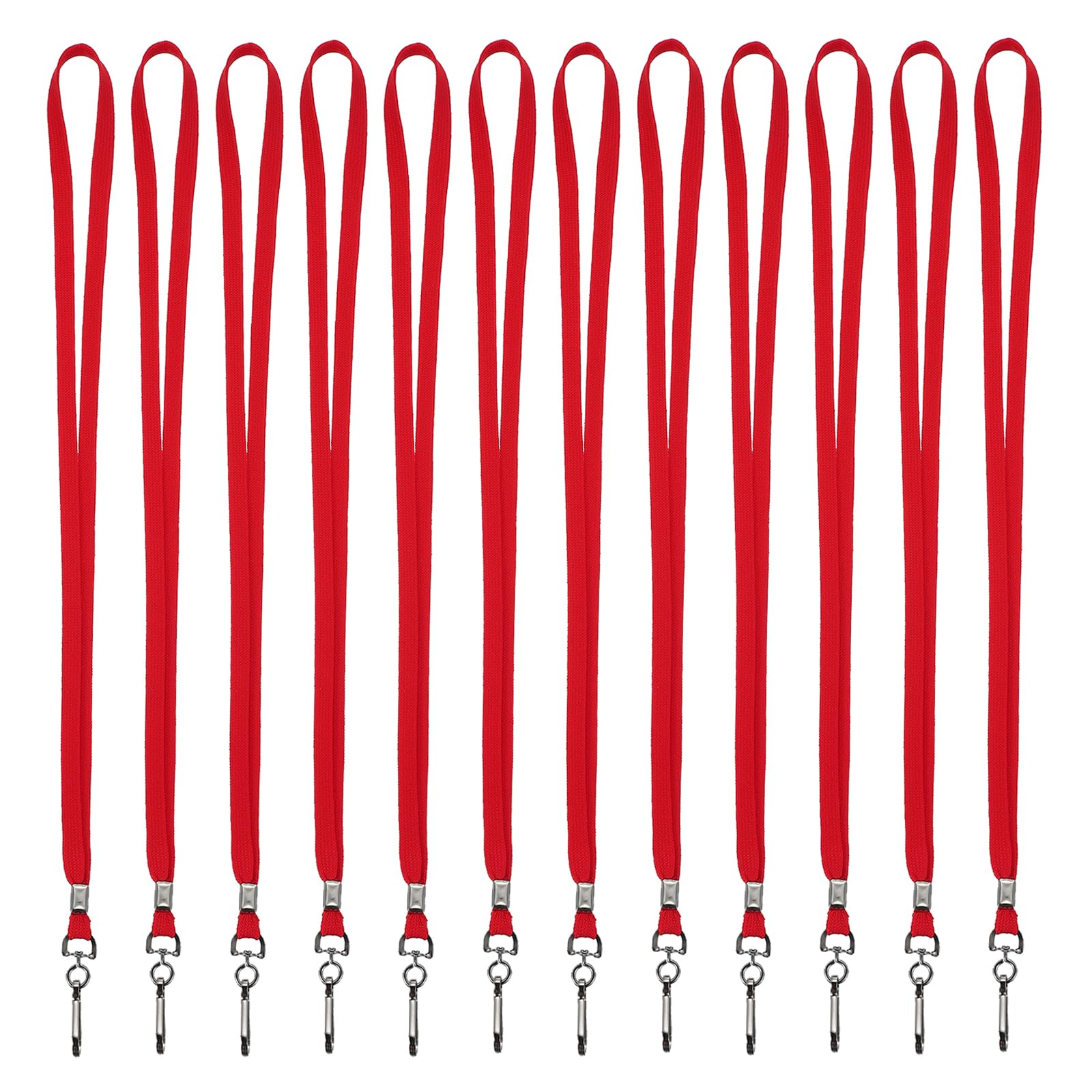 PATIKIL Neck Lanyards, 100 Pack Neck Lanyards Bulk Long Strap with Swivel Hook Clip for ID Badge Holder Name Tag, Keys