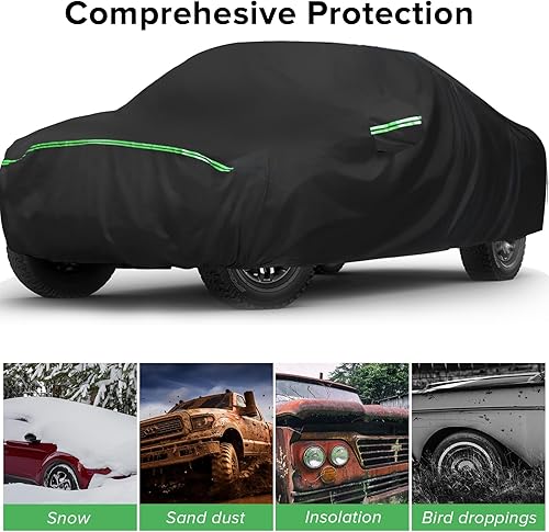 Miniatura 2 de Funda para maletero para Ford F-150 Chevy Silverado, cubierta exterior completa para automóvil con cremallera de puerta, impermeable, resistente al