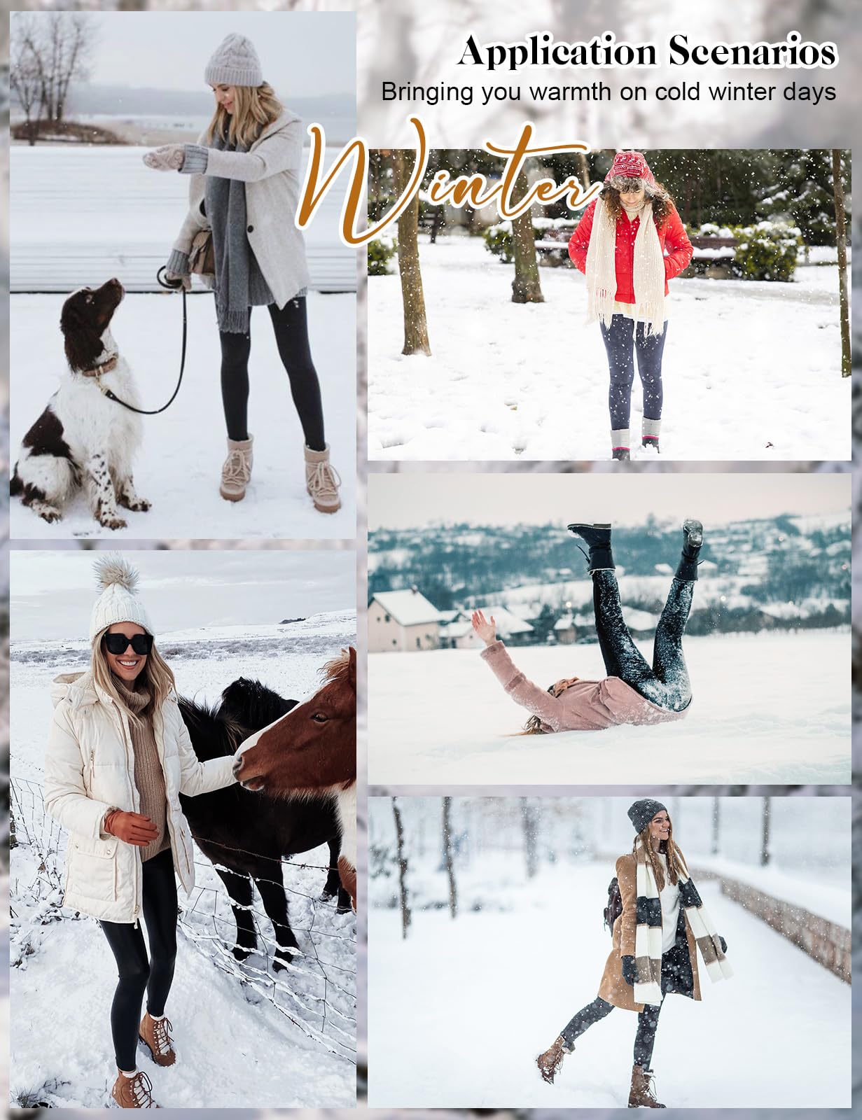 UMIPUBO Leggins Termicos Mujer Invierno Leggings con Forro Polar Pantalones Cálidos para Mujer Elástico Pantalones de Cachemira