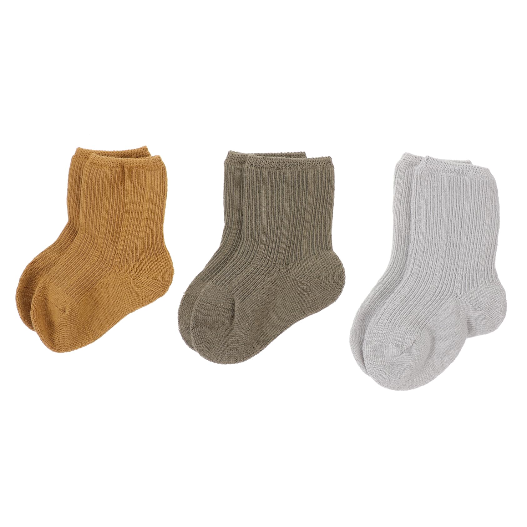 ibasenice Comfortable Baby Socks 3 Pairs Mid-Calf Socks for Newborns Toddler Boy Warm Winter