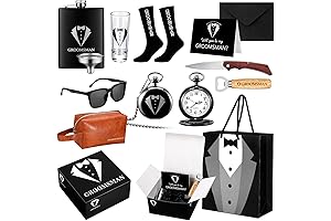 13-Piece Groomsmen Gift Set featuring Premium Toiletry Bag and Essential Accessories