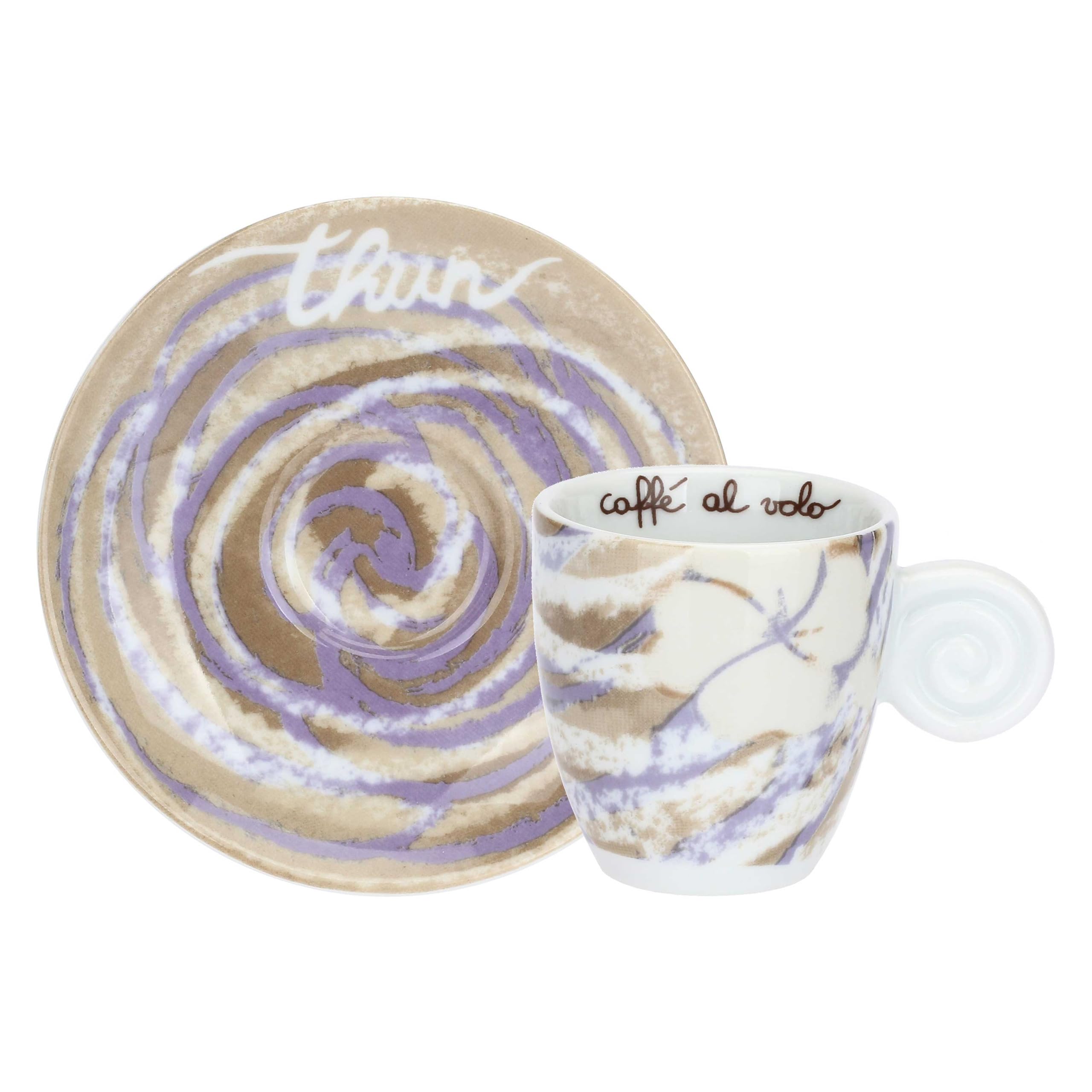 THUN - Set 6 tazzine espresso, Oasi - Porcellana - 6 * 9cm