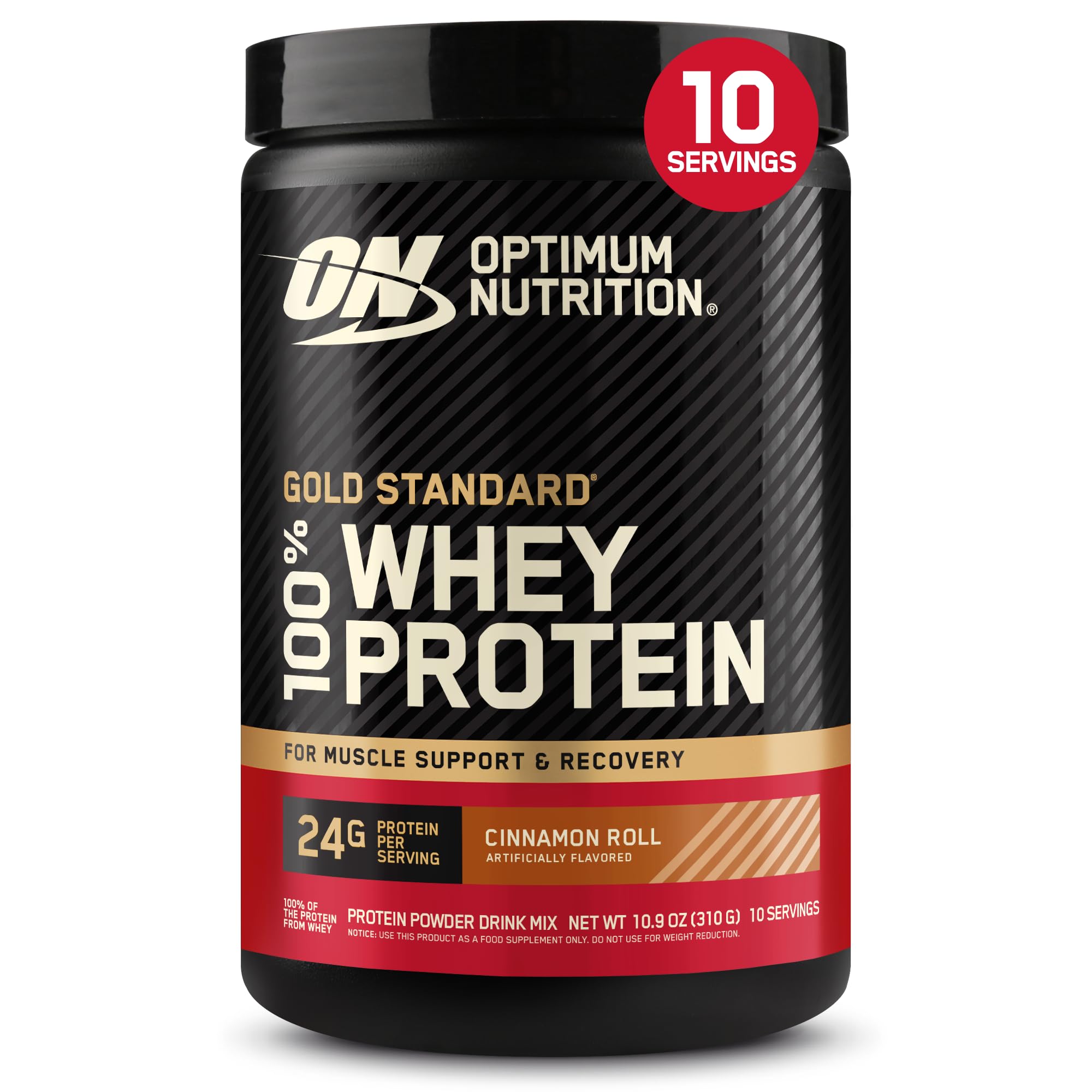 optimum nutrition gold standard 100 whey protein powder cinnamon roll 068 pound pack of 1