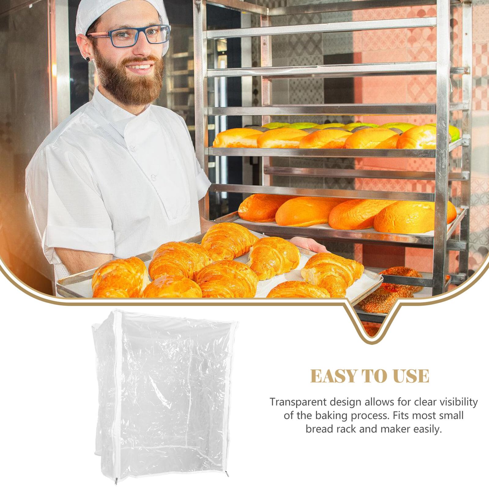 Toyvian Transparentes Bread Maker Rack Cover Schutzhaube für Brötchen Backform und Bread Rack Staubdicht Sichtbar Passend für Kleine Haushalts backautomaten Ordnung und Sauberkeit