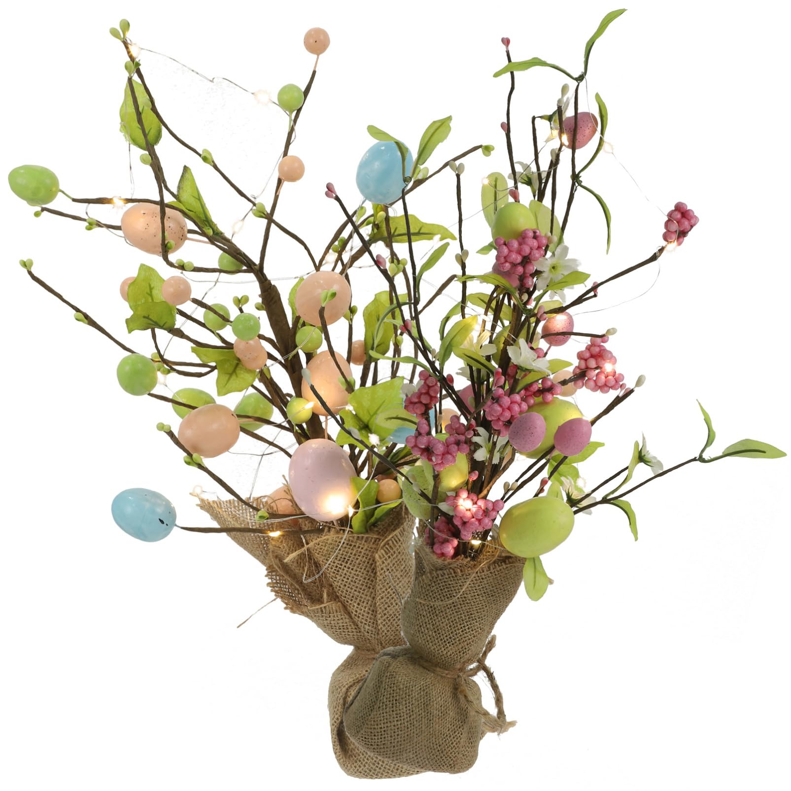 PRETYZOOM Decorazioni Per Lalbero Di Pasqua 2 Pezzi Ornamento Realistico Per Lalbero Decorazioni Pasquali Illuminate A Led Per Ragazzi E Ragazze
