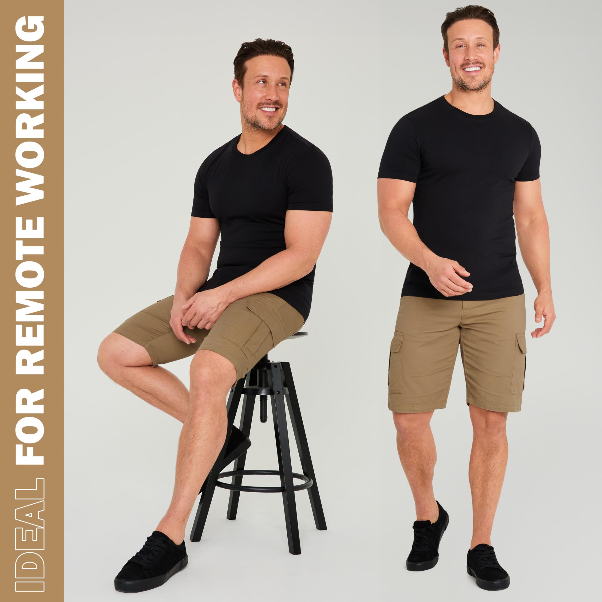 Pantalón Corto de Carga CityComfort para Hombre con Bolsillos