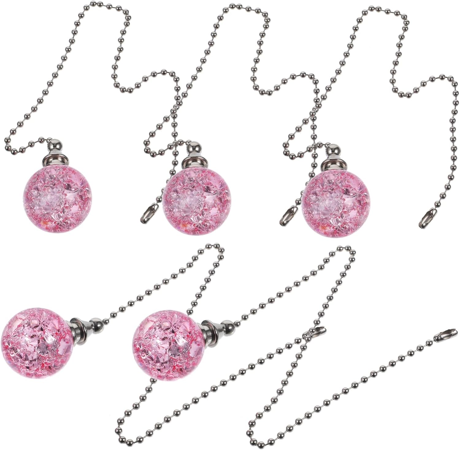 DOITOOL 15pcs Decorative Ceiling Fan Pull Chain Stylish Light Pulling Chain for Home Decor High-grade Material Easy Installation for Bathroom and Lamp Pendants Personalize Your Space