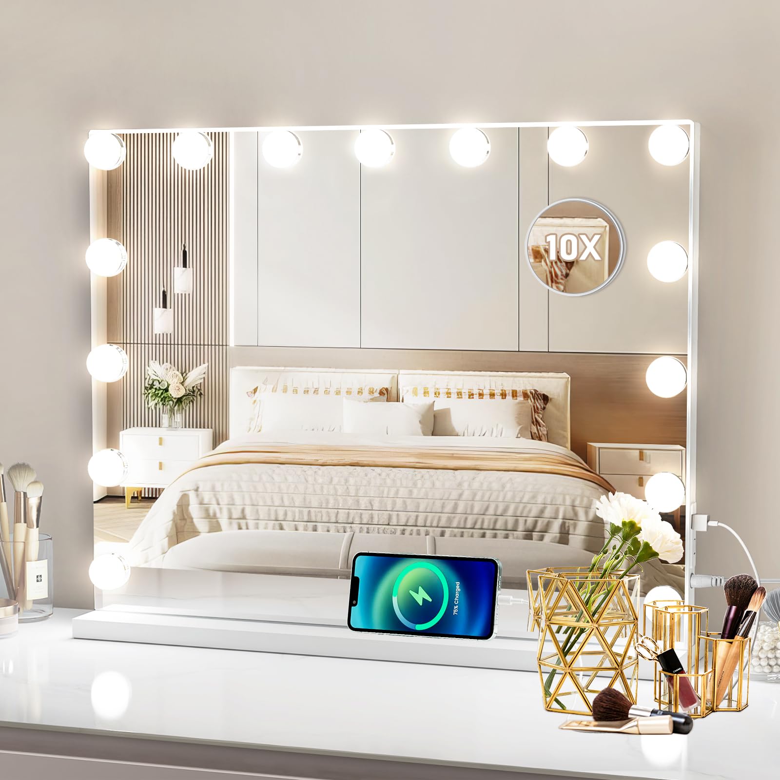 Save £9.15 on Ekasoco Hollywood Vanity Mirror with Lights