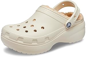 Women's Lined Crocs Platform Clogs