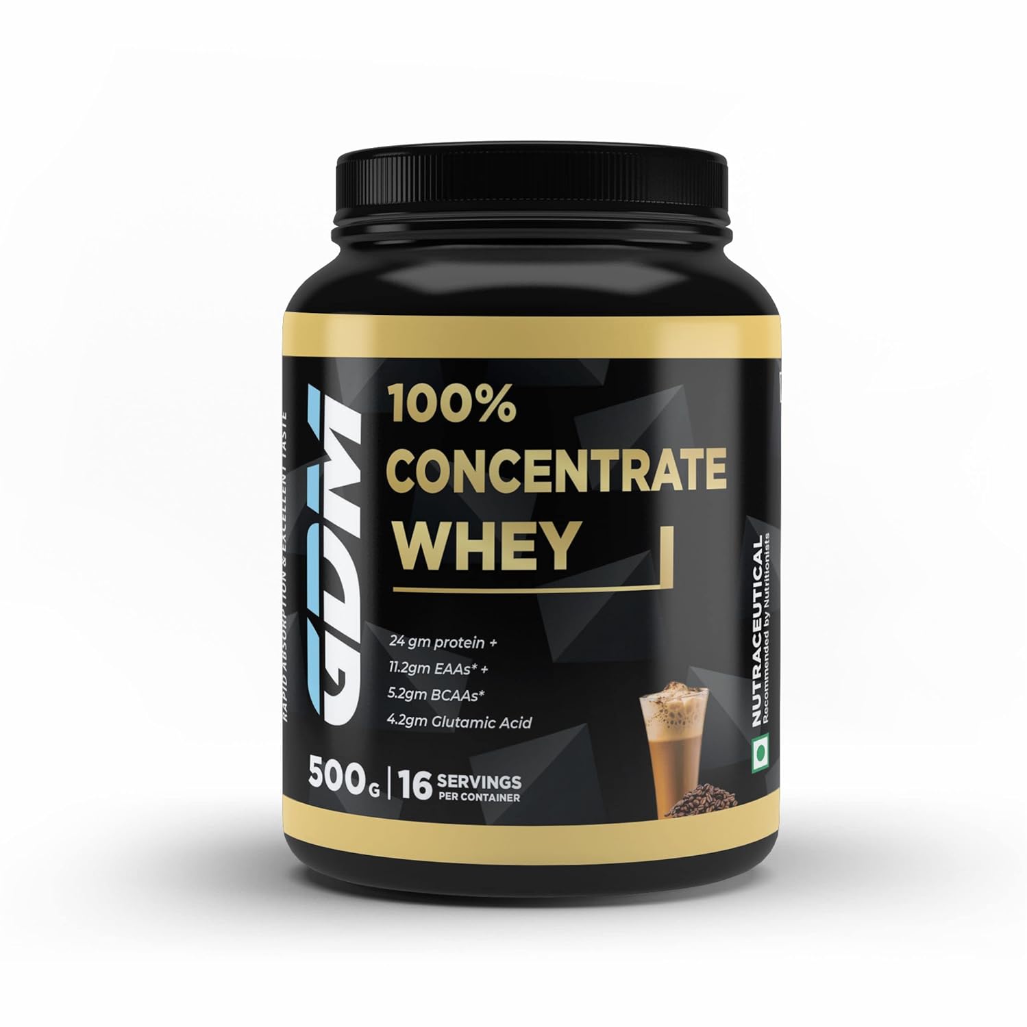 GDM Whey Concentrate Supplement 24g High Protein 11.2g EAAs 5.2g