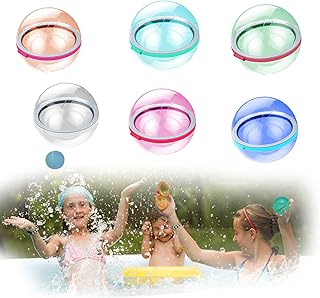 Umilake Water Bombs Reusable Water Balloons Novelty Water Ball Toys Outdoor Party Splash Ball Water Activity Pool Self-Fil...