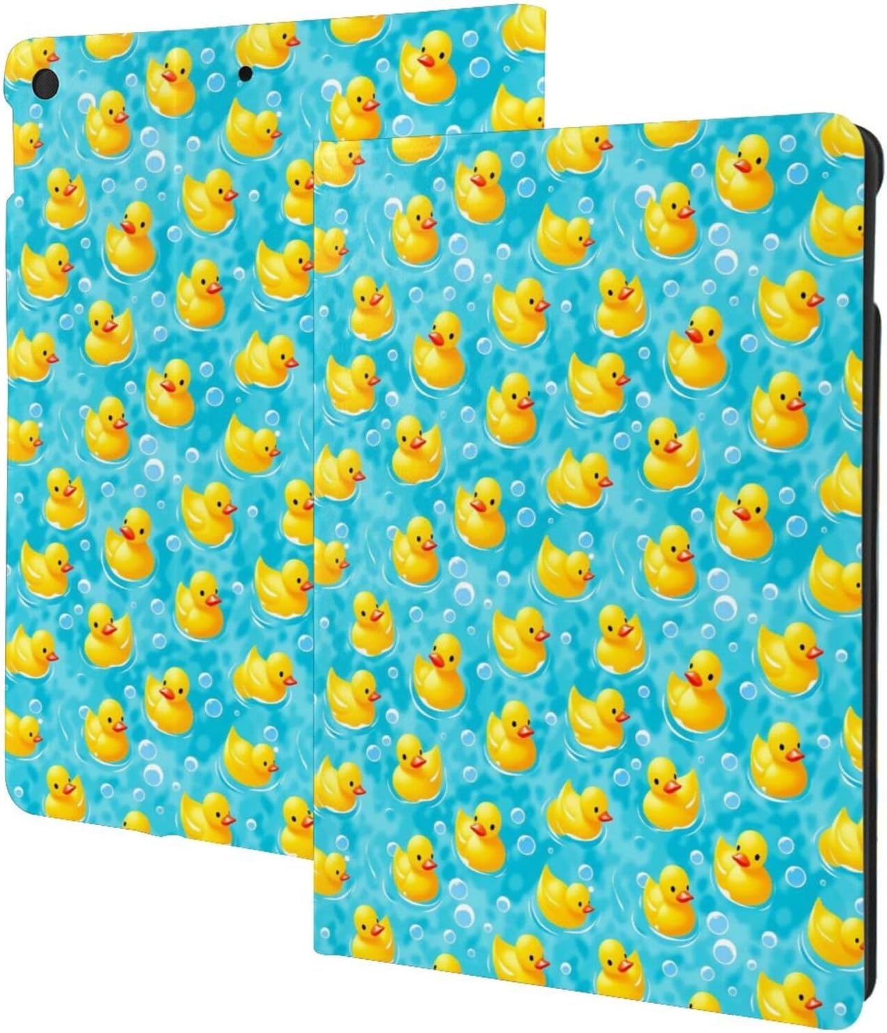 Funny Yellow Rubber Duck Case for Ipad, Slim Lightweight Smart Shell Stand Cover Adjustable Angles Case with Auto Wake/Sleep for Ipad 7th 10.2"