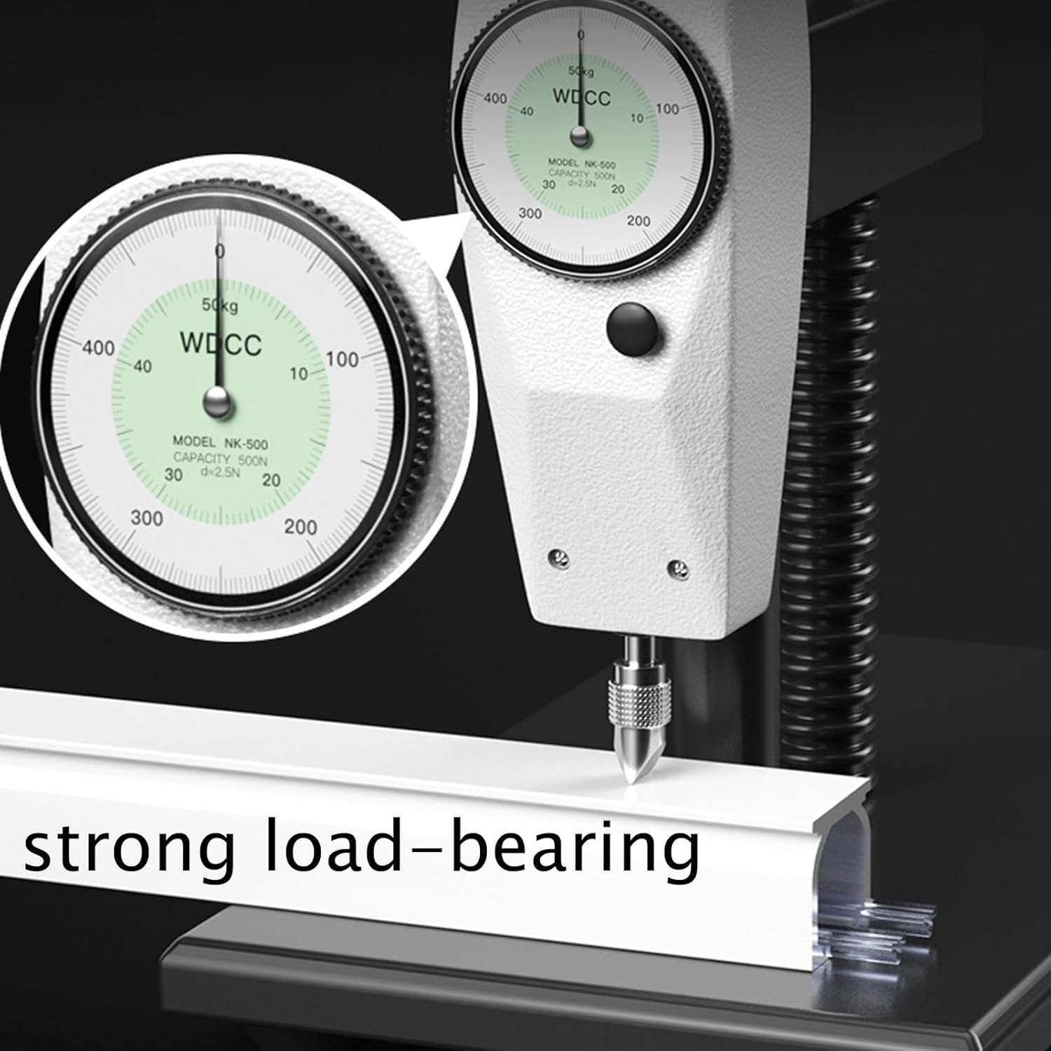 Aluminium Curtain Track Rails Ceiling Or Wall Mount System, with Sturdy Bearing Wheel, Can Hang Heavy- Duty Luxury Curtains, Room Divider Shower Rods 50~600cm,1 Piece (Color :