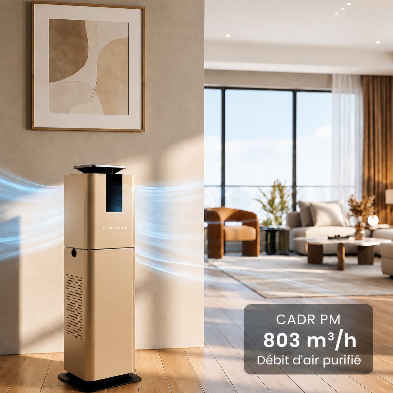 Cyclone Luxury Luftreiniger mit Luftbefeuchter, Gold